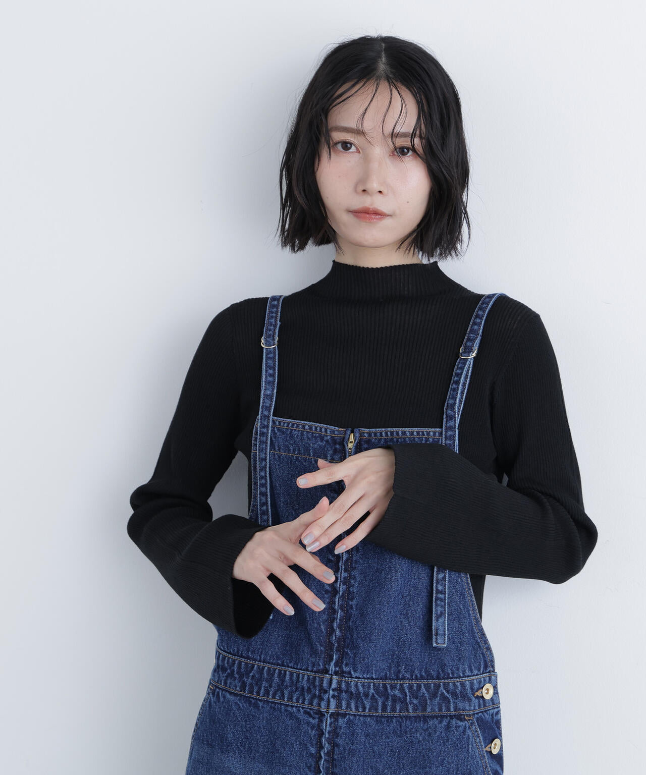 シアーリブニット