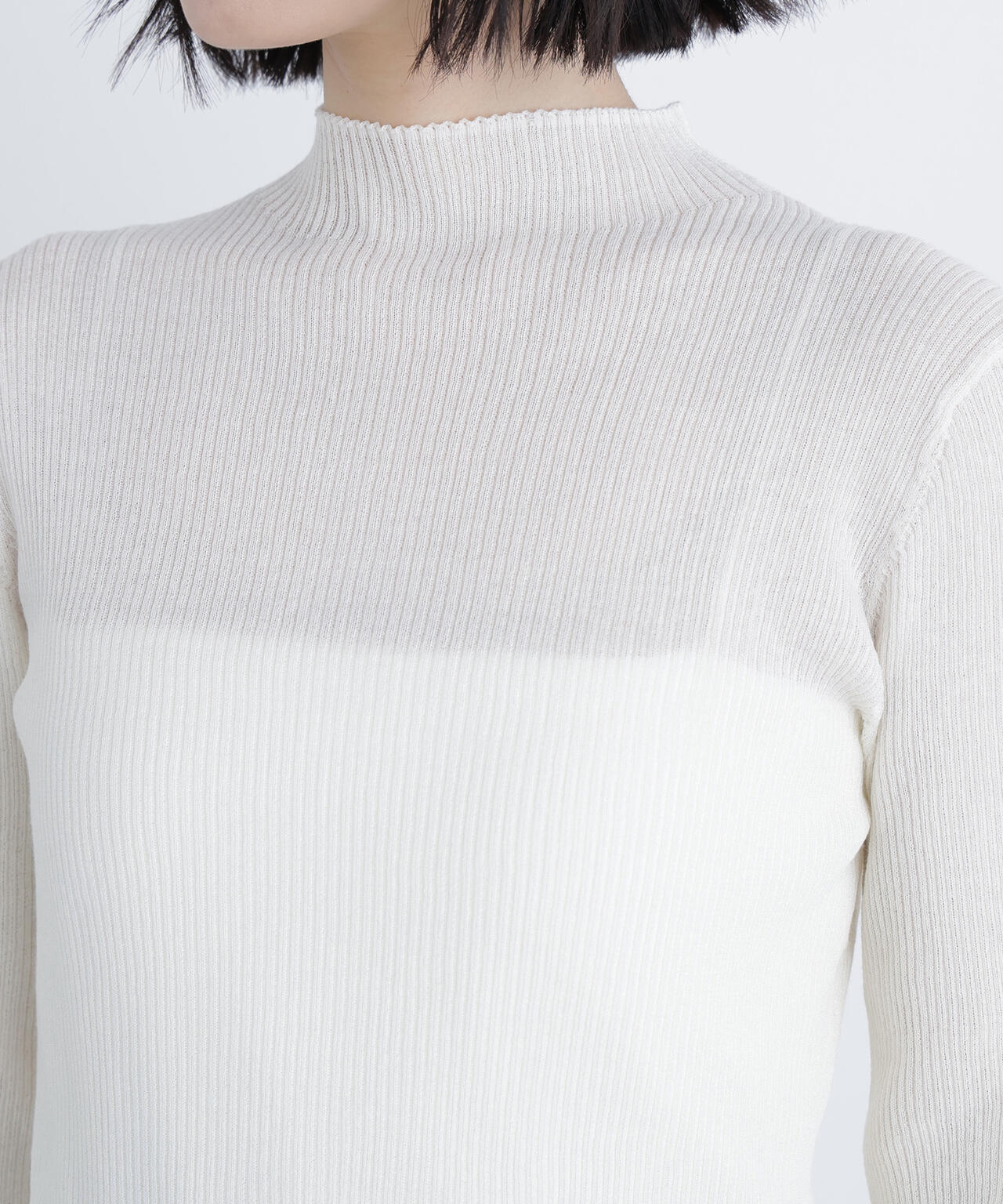 シアーリブニット