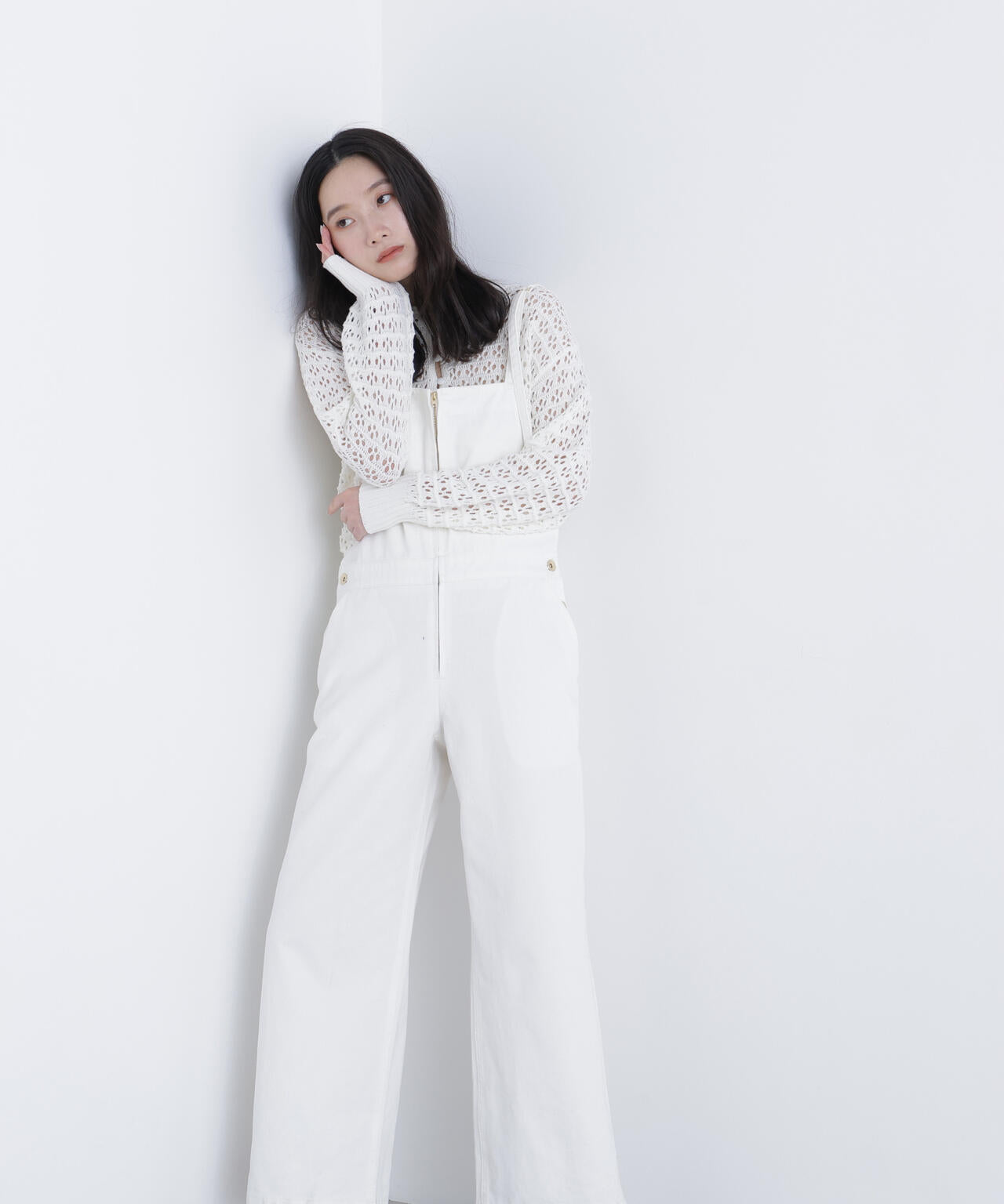 透かし編みポロニット