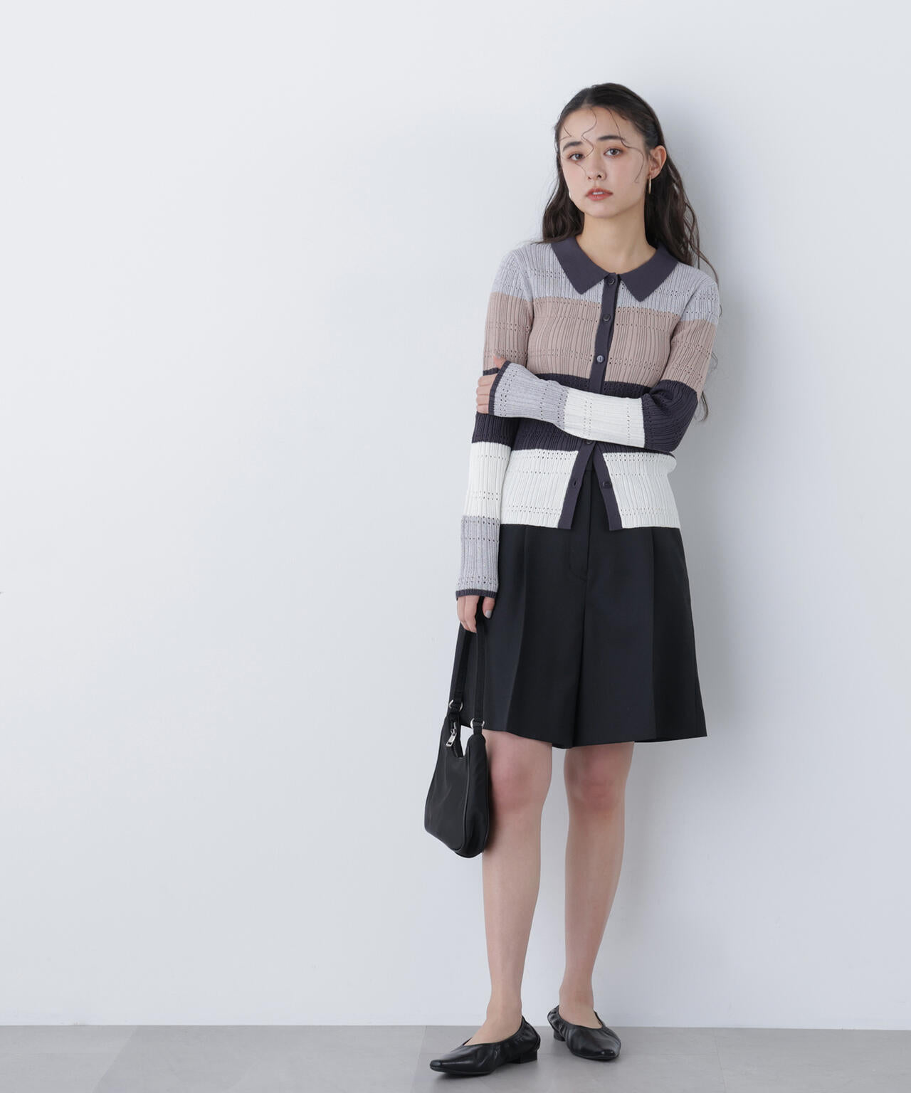 マルチカラーニットカーディガン