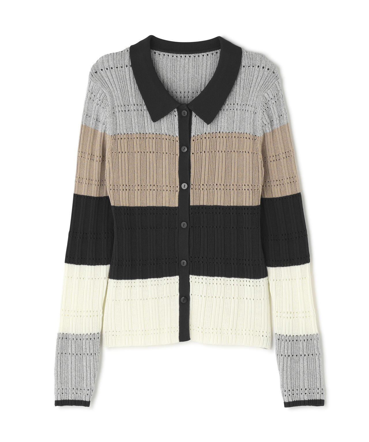 マルチカラーニットカーディガン