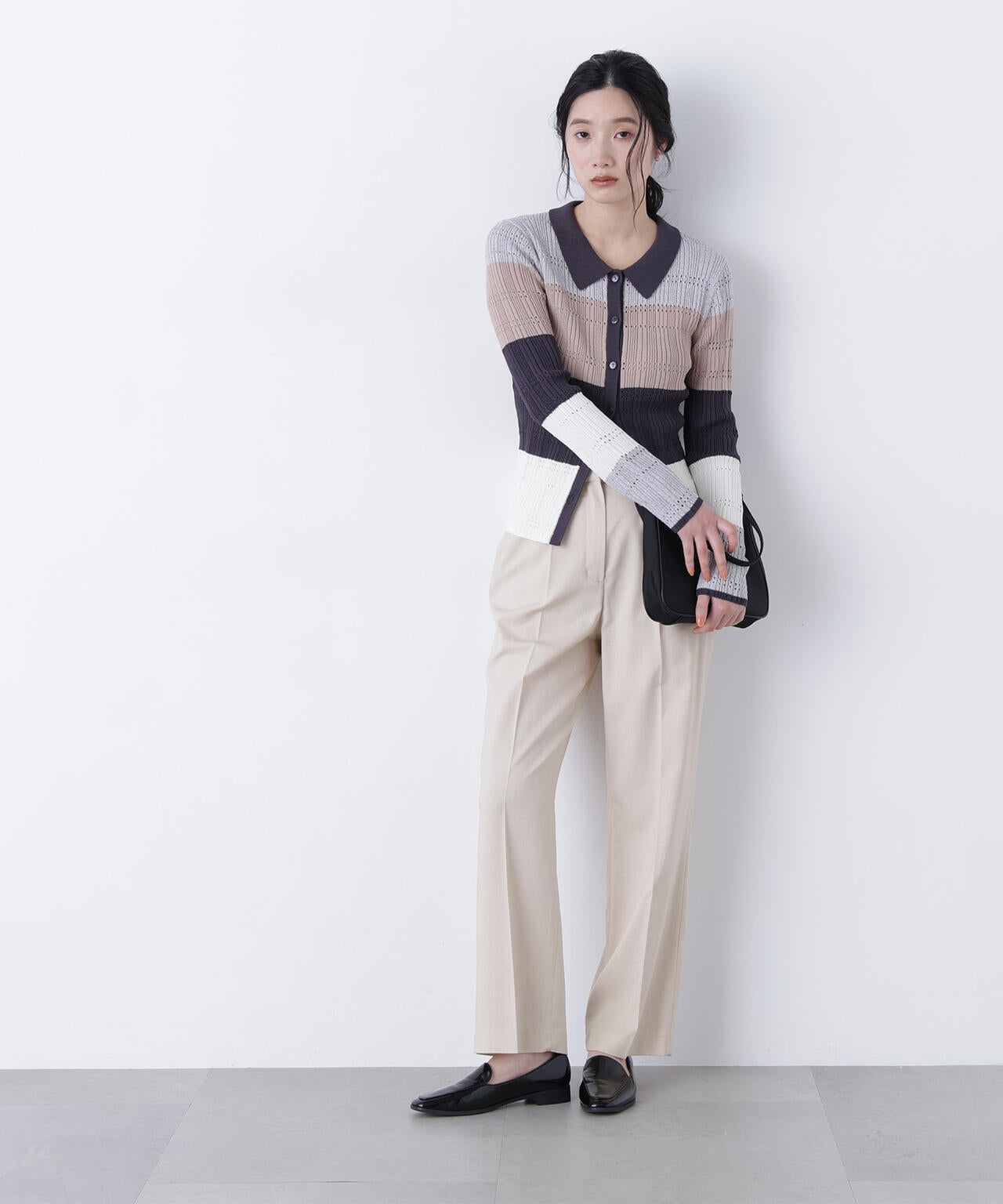 マルチカラーニットカーディガン