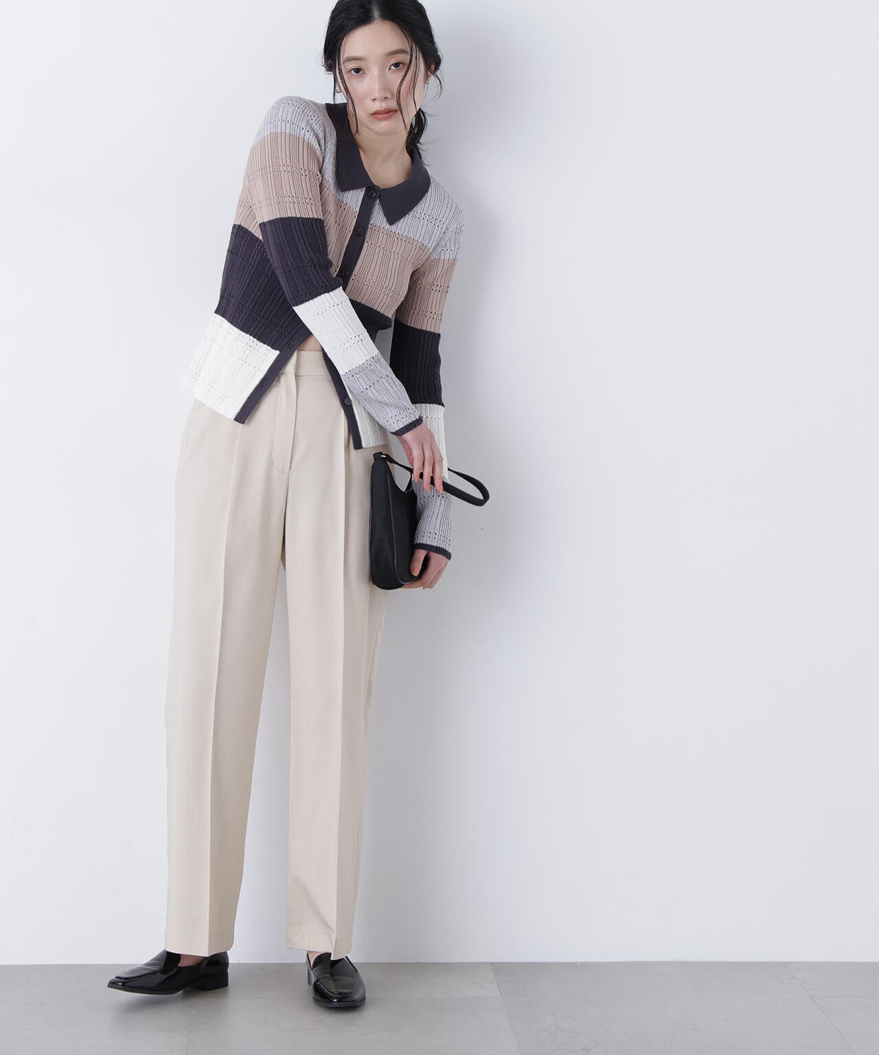 マルチカラーニットカーディガン