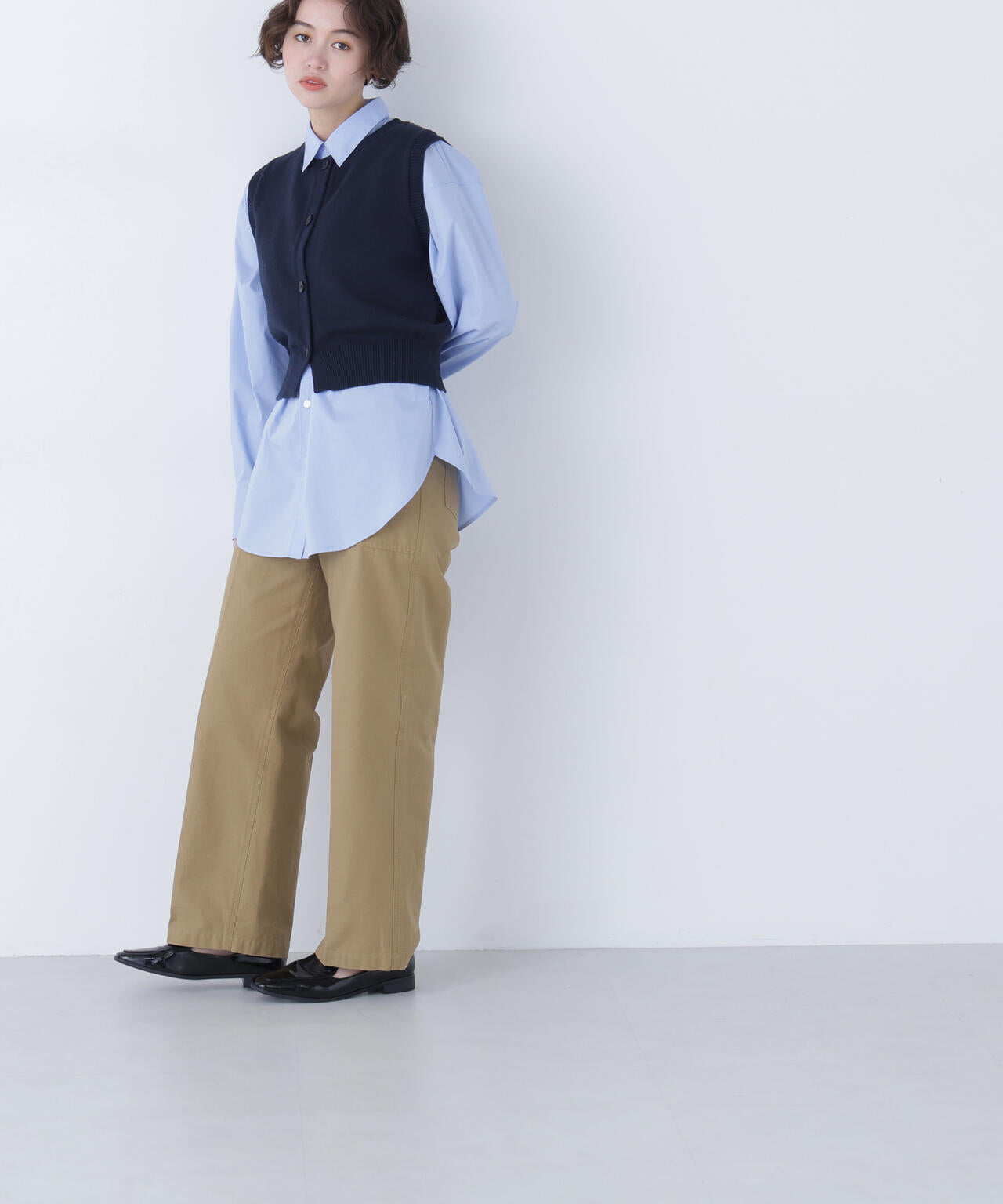 165cm B:81 W:55 H:87 着用サイズ:FR