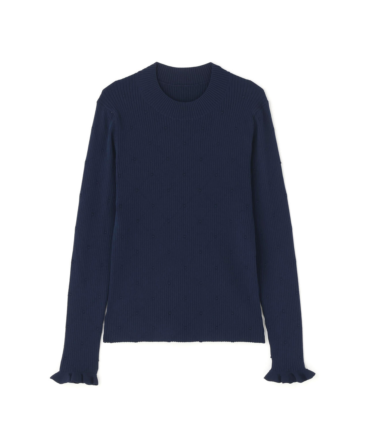 【好きを着て気分が上がる】ドットジャガードニット