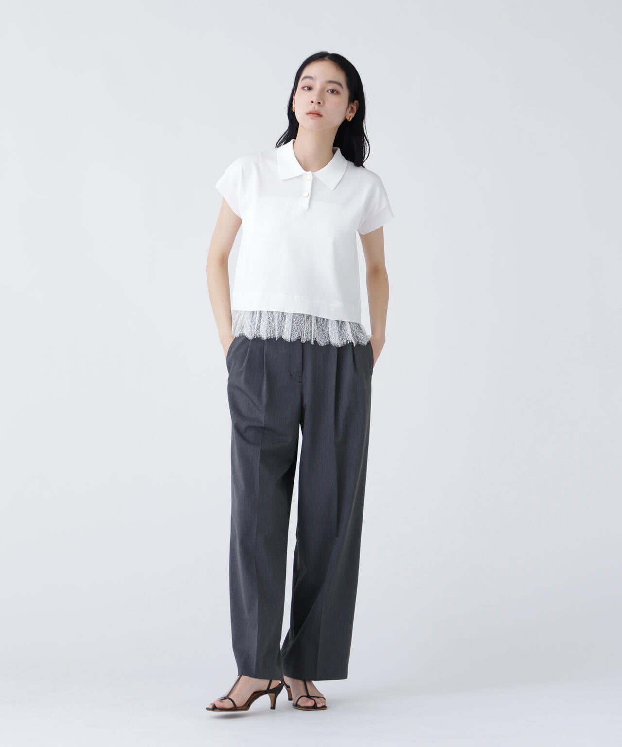 168cm B81cm W60cm H89cm 着用サイズ:FR