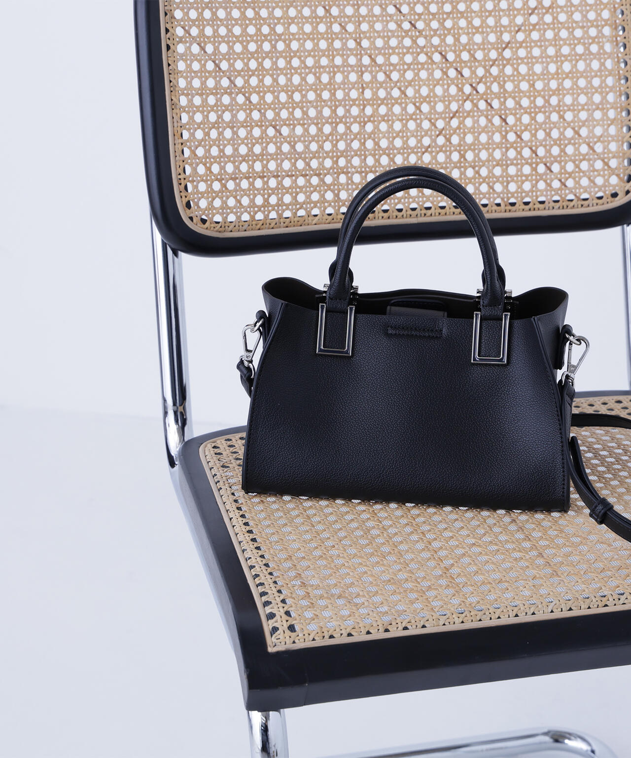 スクエアメタルトートバッグ