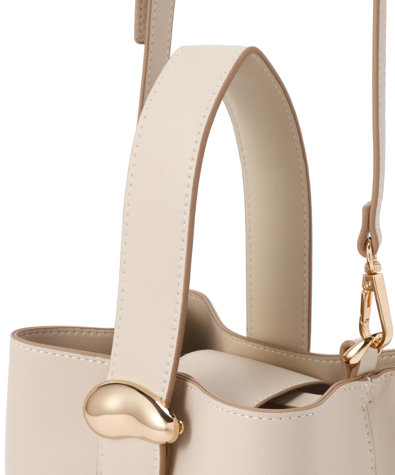 メタルオーナメント2wayバケットバッグ