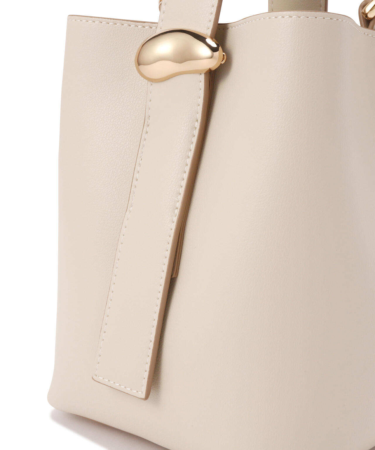 メタルオーナメント2wayバケットバッグ