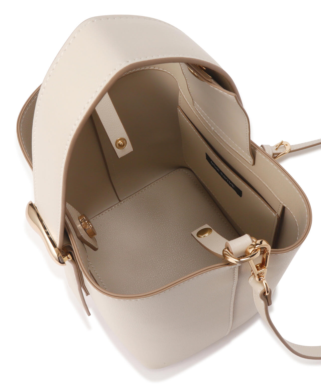 メタルオーナメント2wayバケットバッグ