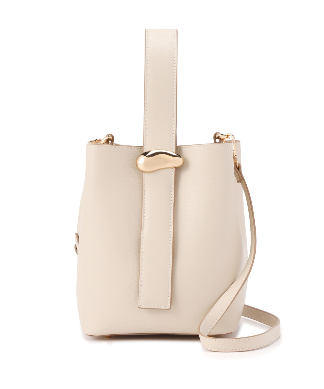 メタルオーナメント2wayバケットバッグ