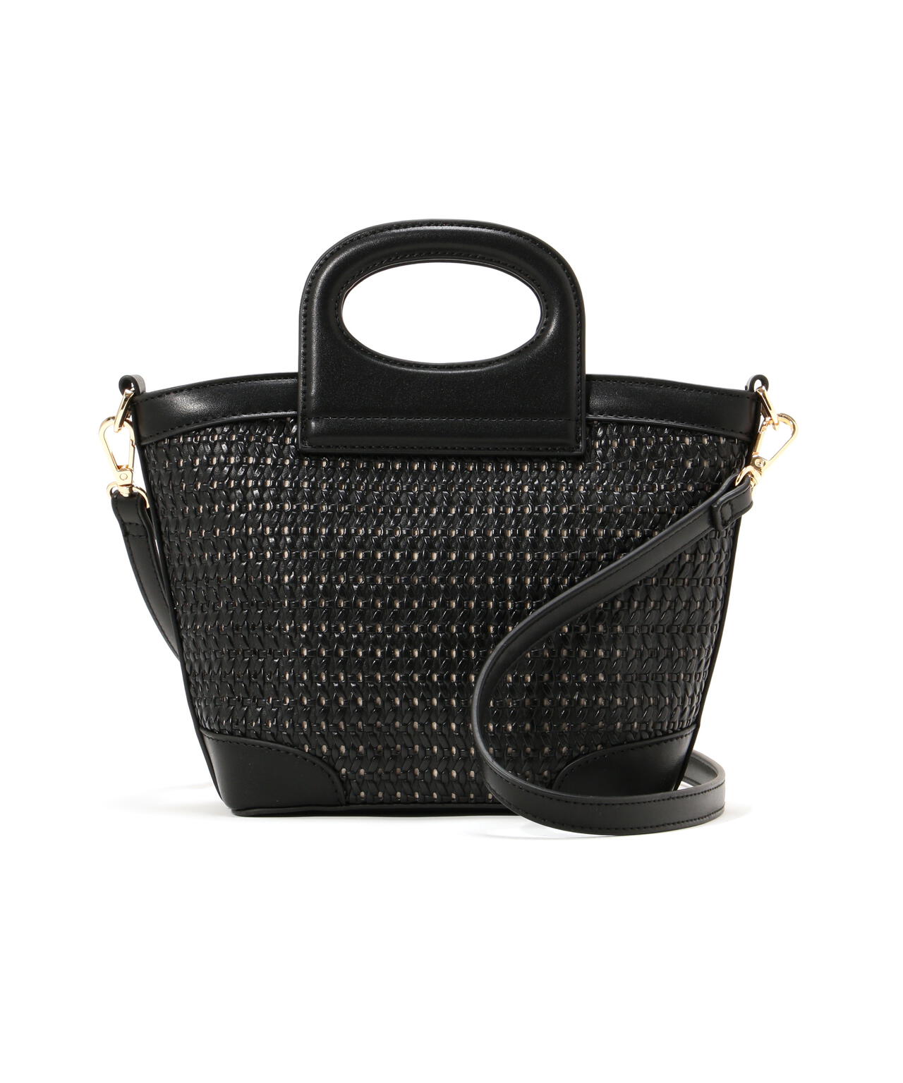 【Oggi.jp掲載】パンチングメッシュミニバスケットバッグ