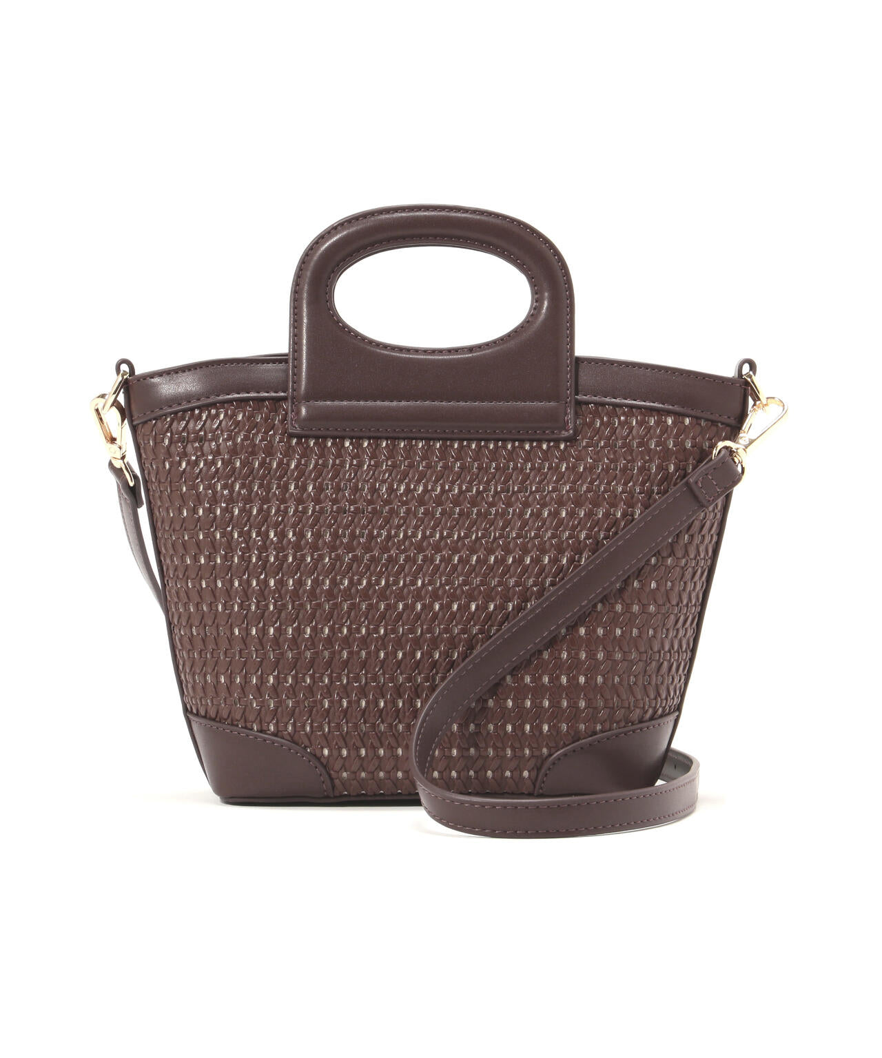 【Oggi.jp掲載】パンチングメッシュミニバスケットバッグ