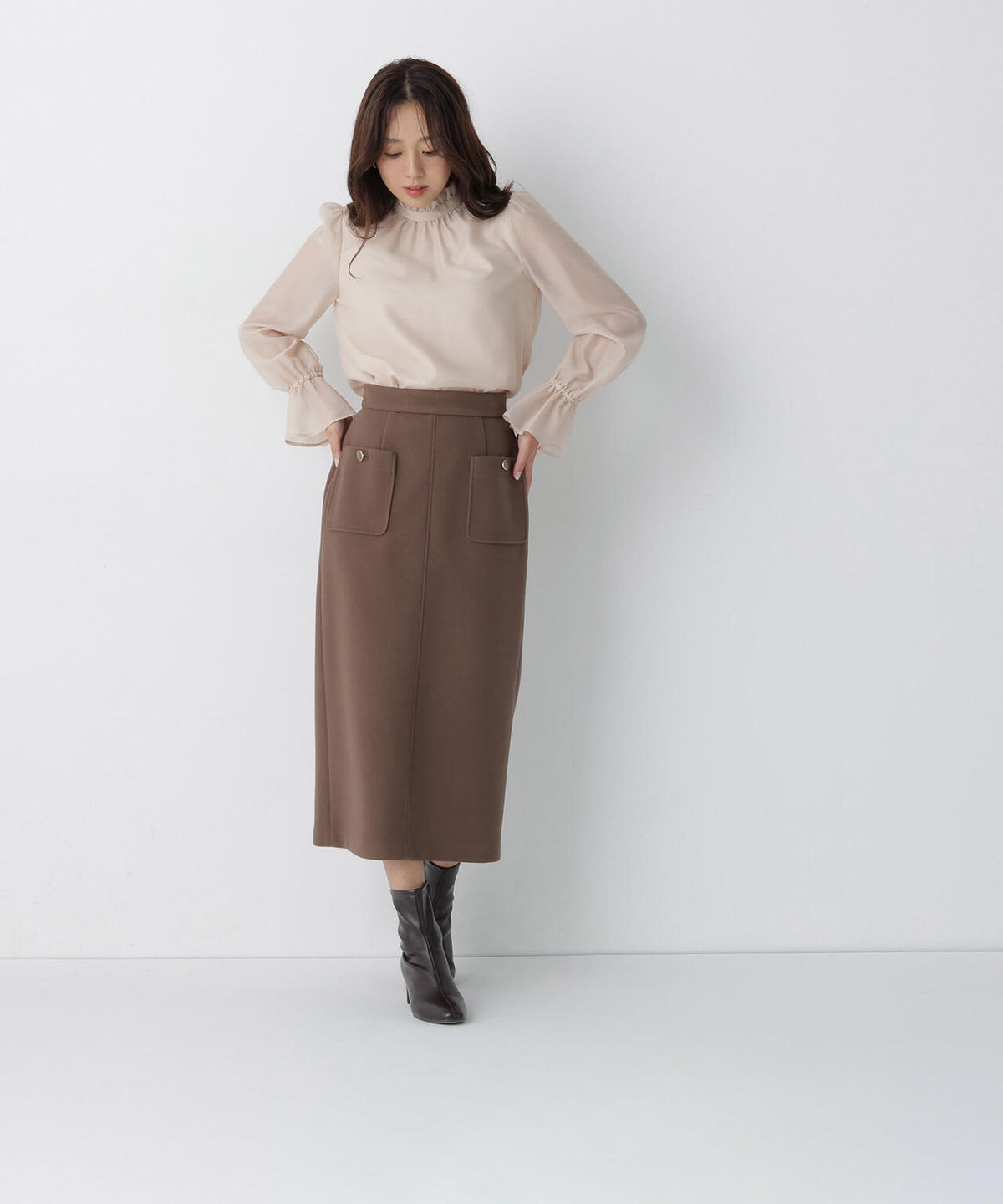 165.5cm 着用サイズ:FR