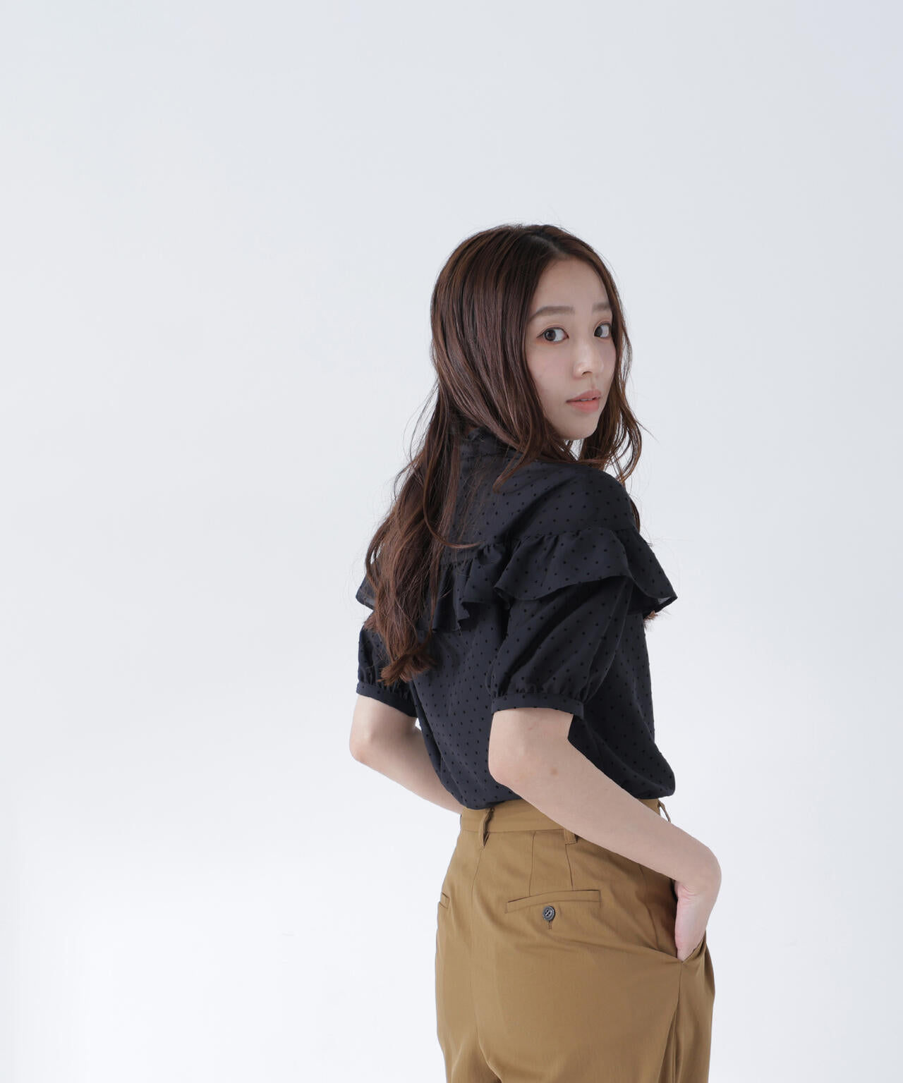 165.5cm 着用サイズ:FR
