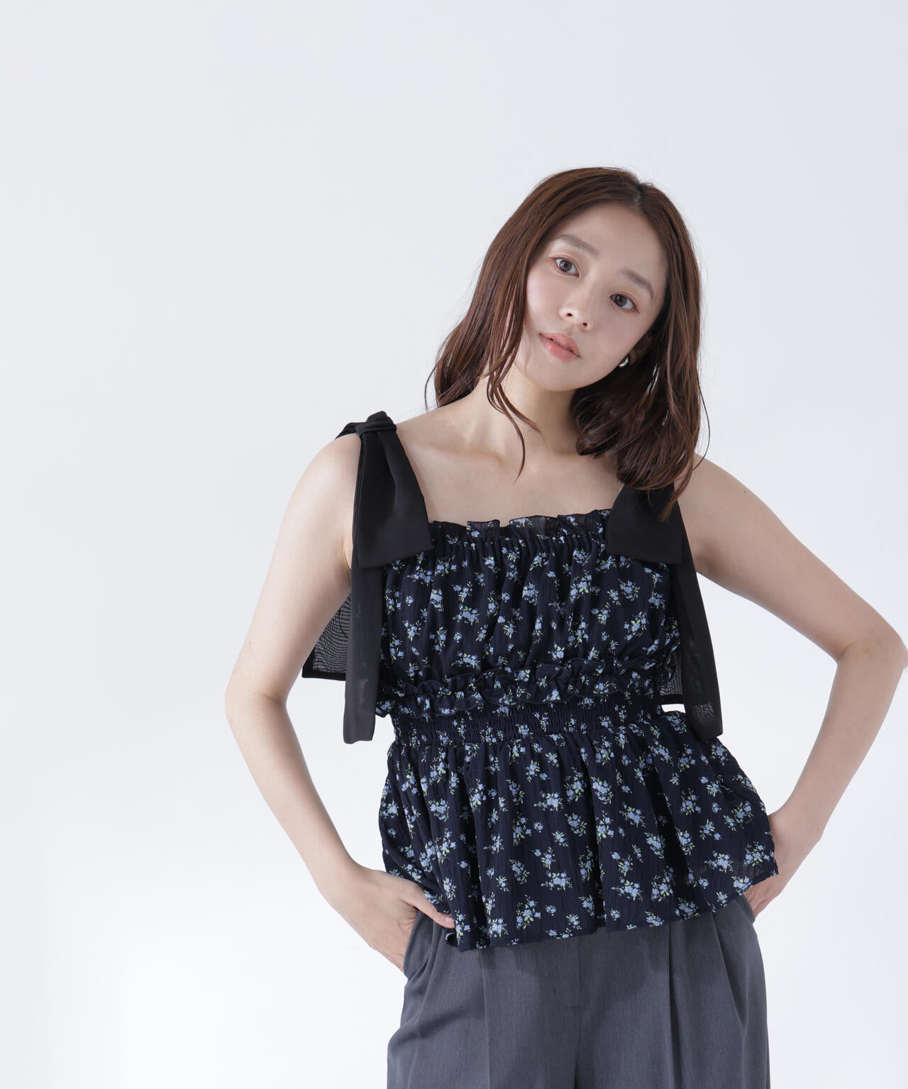 165.5cm 着用サイズ:FR