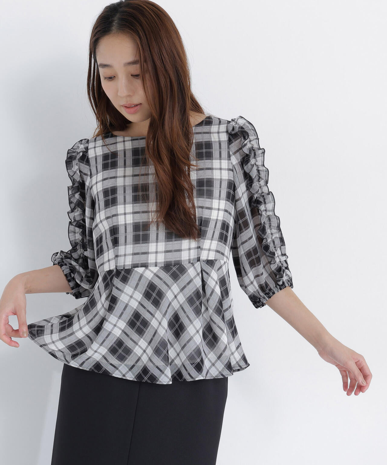 165.5cm 着用サイズ:FR