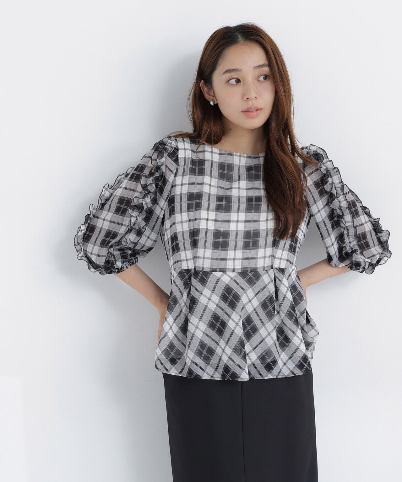 165.5cm 着用サイズ:FR