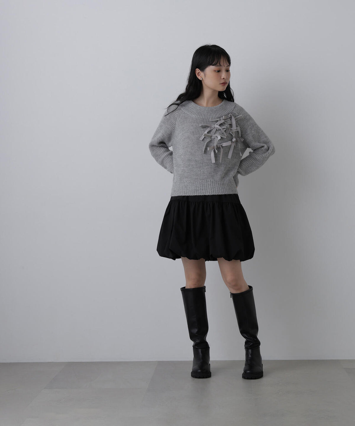 身長168cm B82 W59 H88 着用サイズ:M