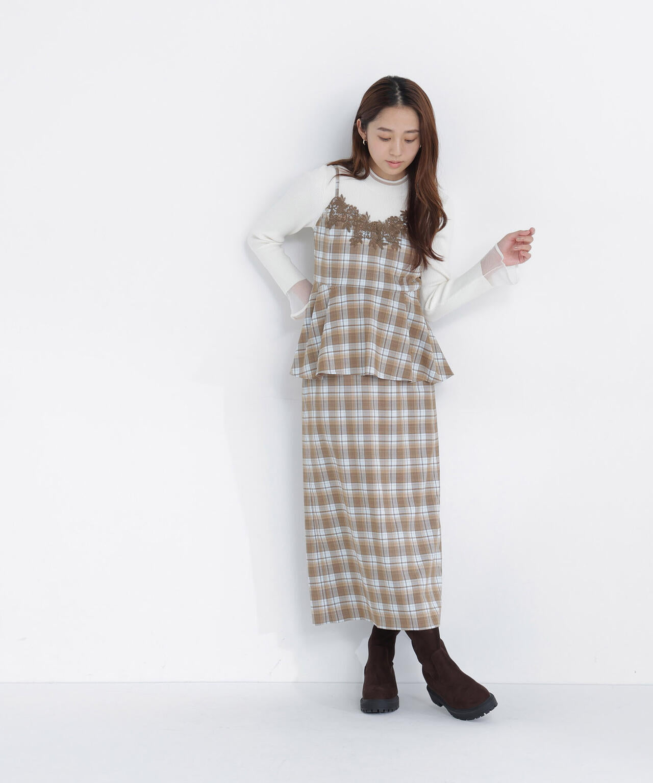 165.5cm 着用サイズ:FR