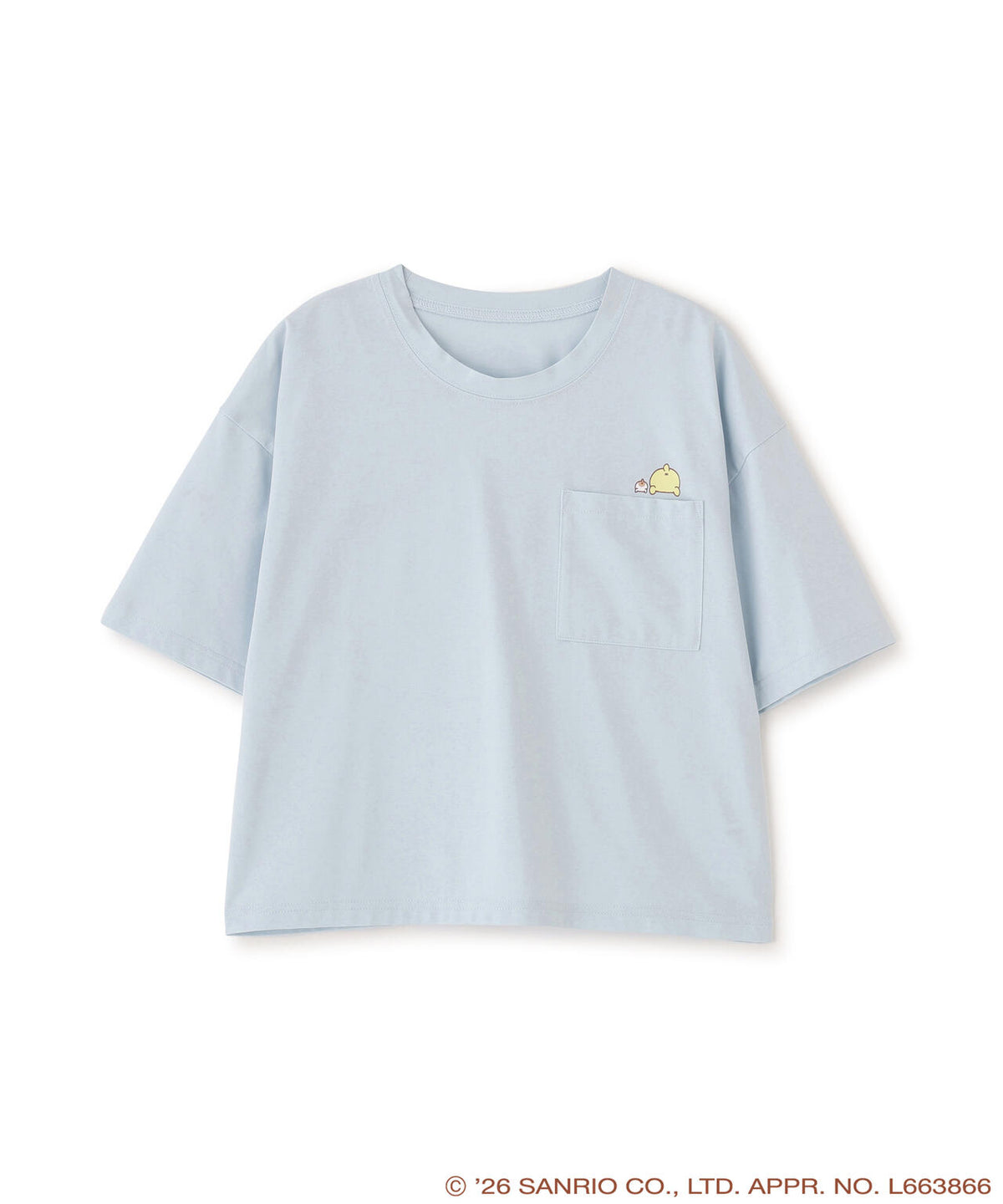 <ポムポムプリンコラボ>ポケットTシャツ