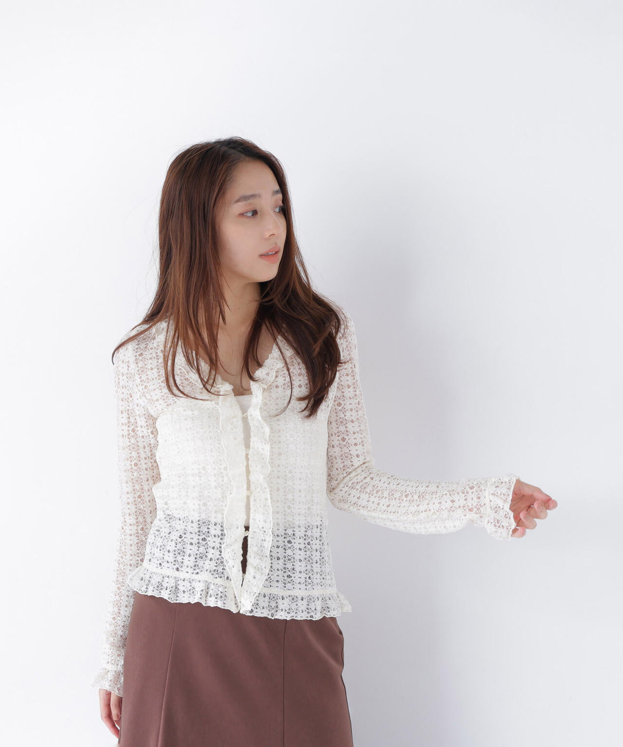 165.5cm 着用サイズ:FR