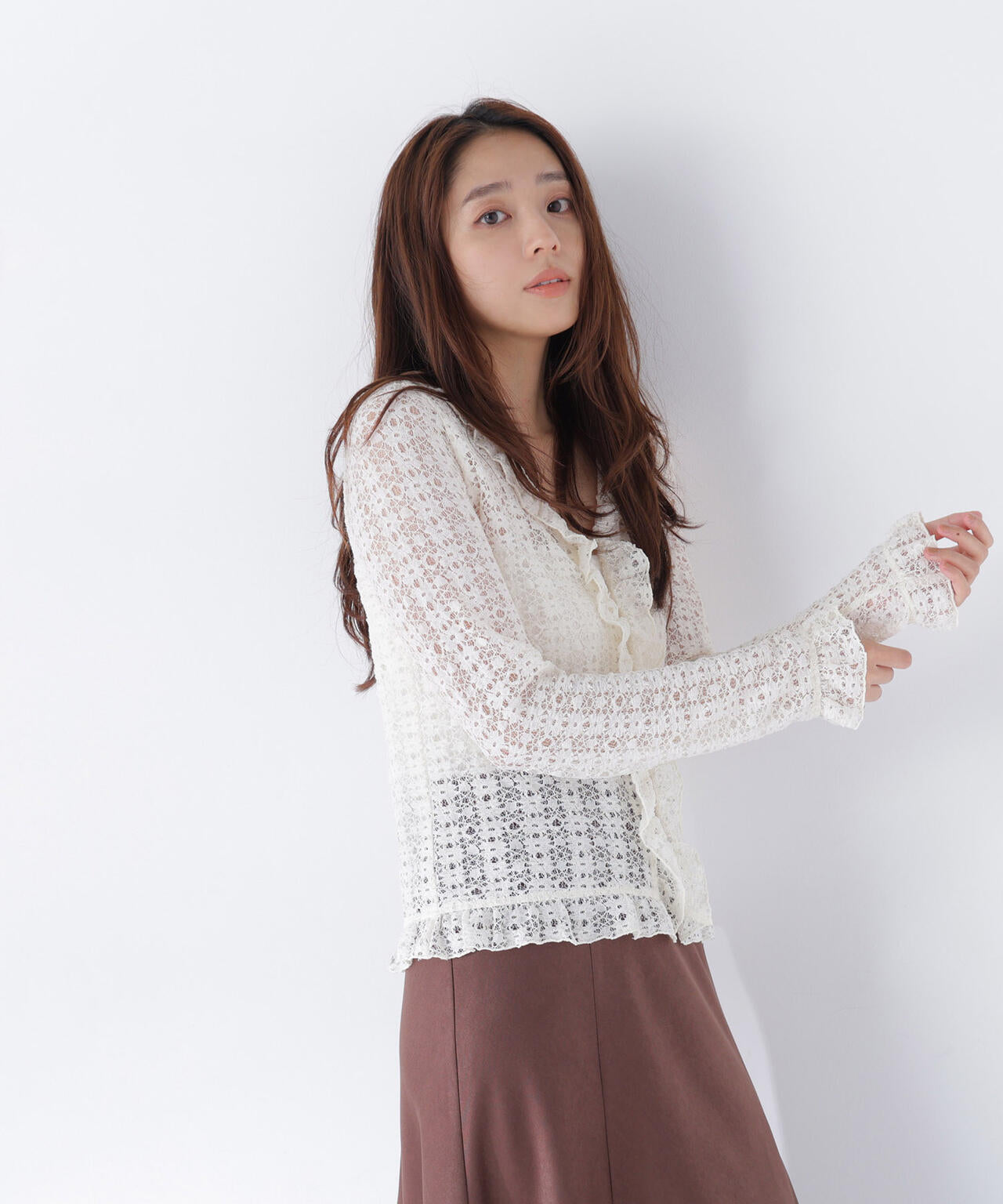 165.5cm 着用サイズ:FR