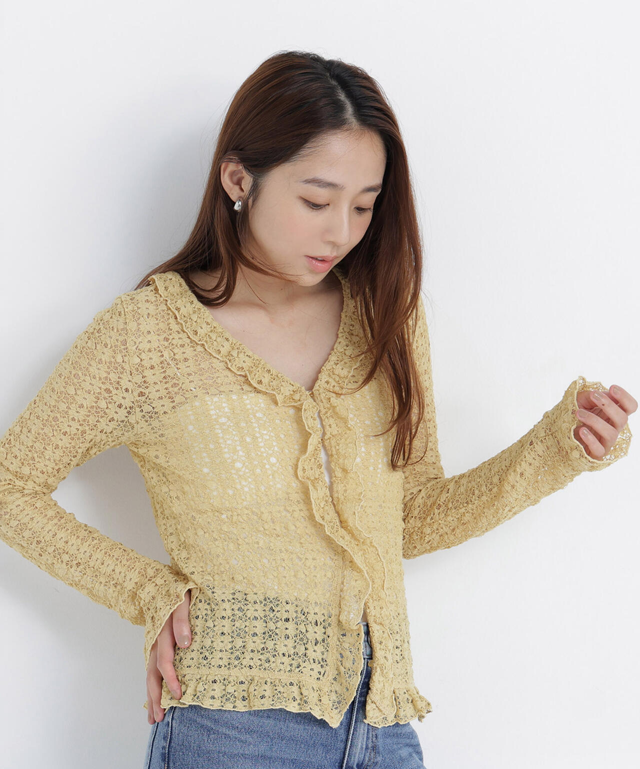 165.5cm 着用サイズ:FR
