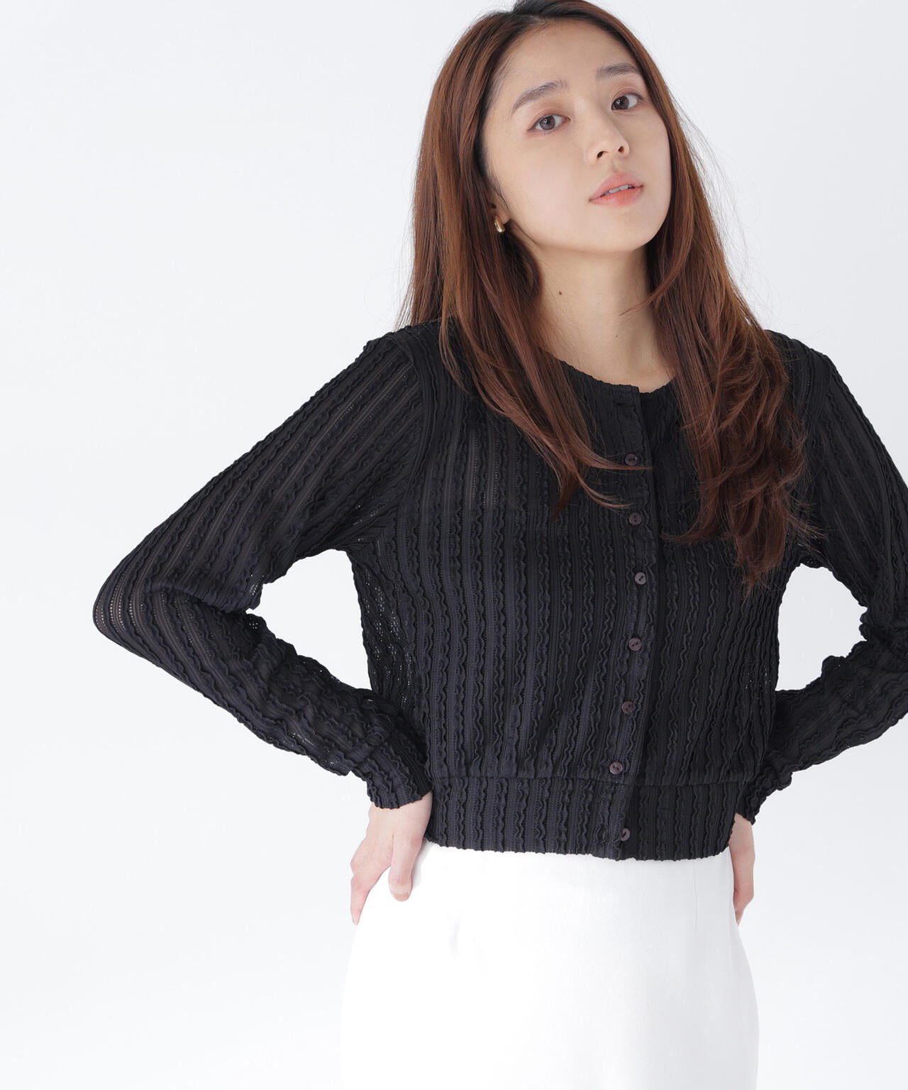 165.5cm 着用サイズ:FR