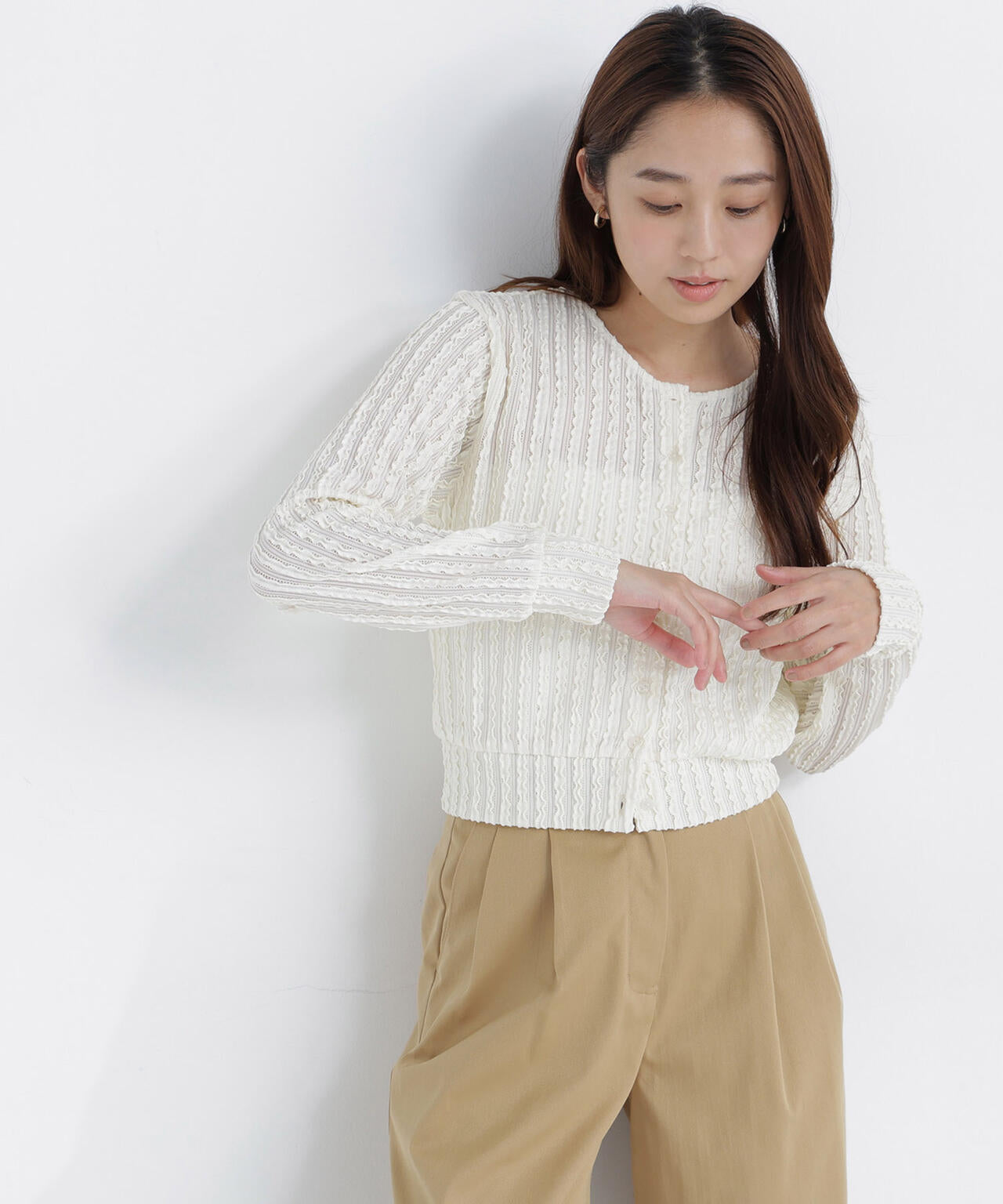 165.5cm 着用サイズ:FR