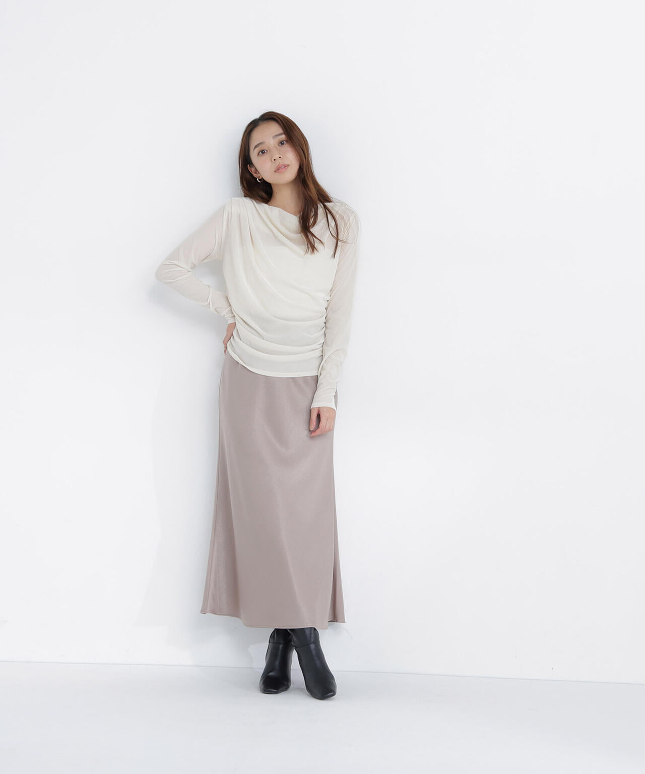 165.5cm 着用サイズ:FR