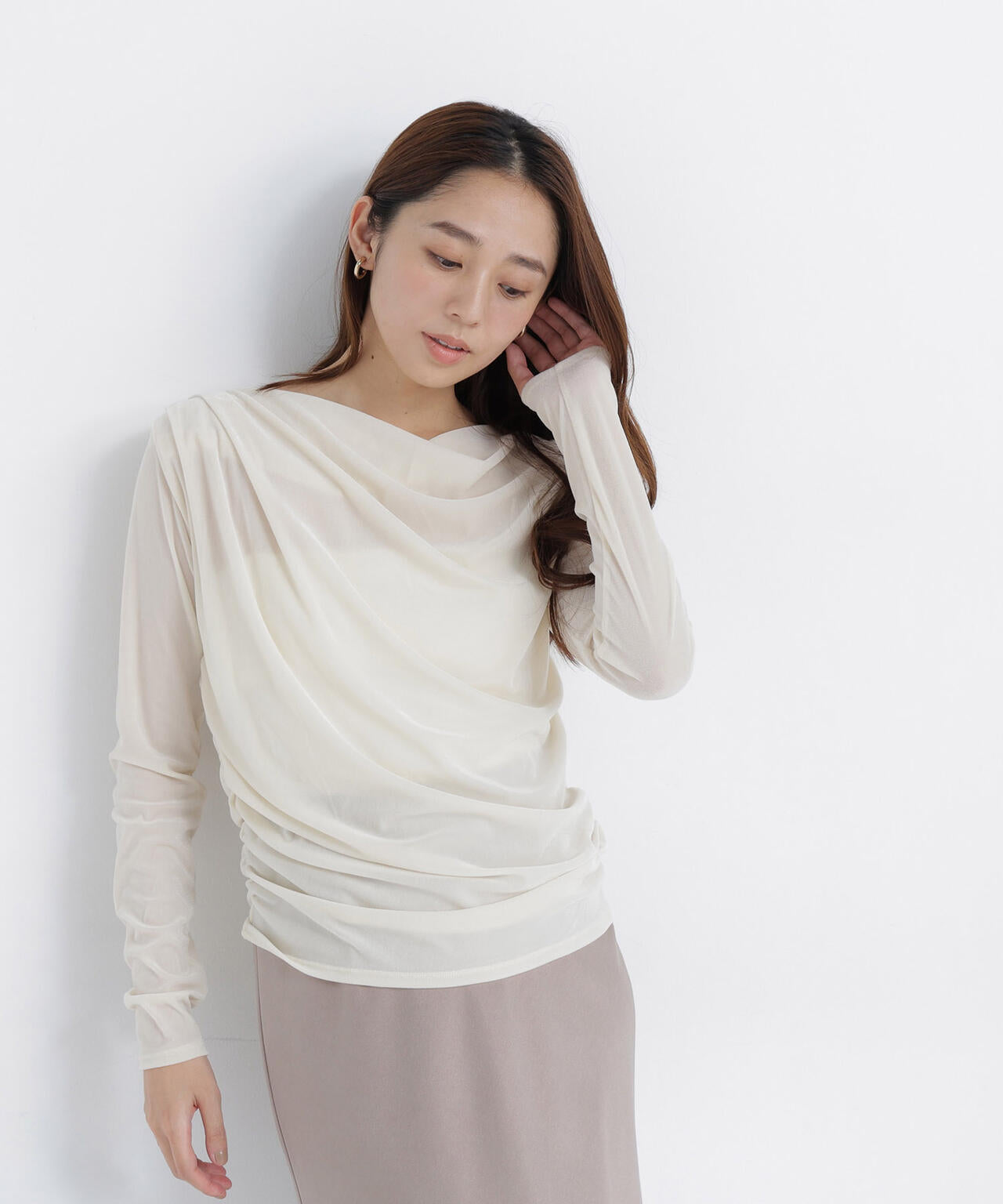 165.5cm 着用サイズ:FR