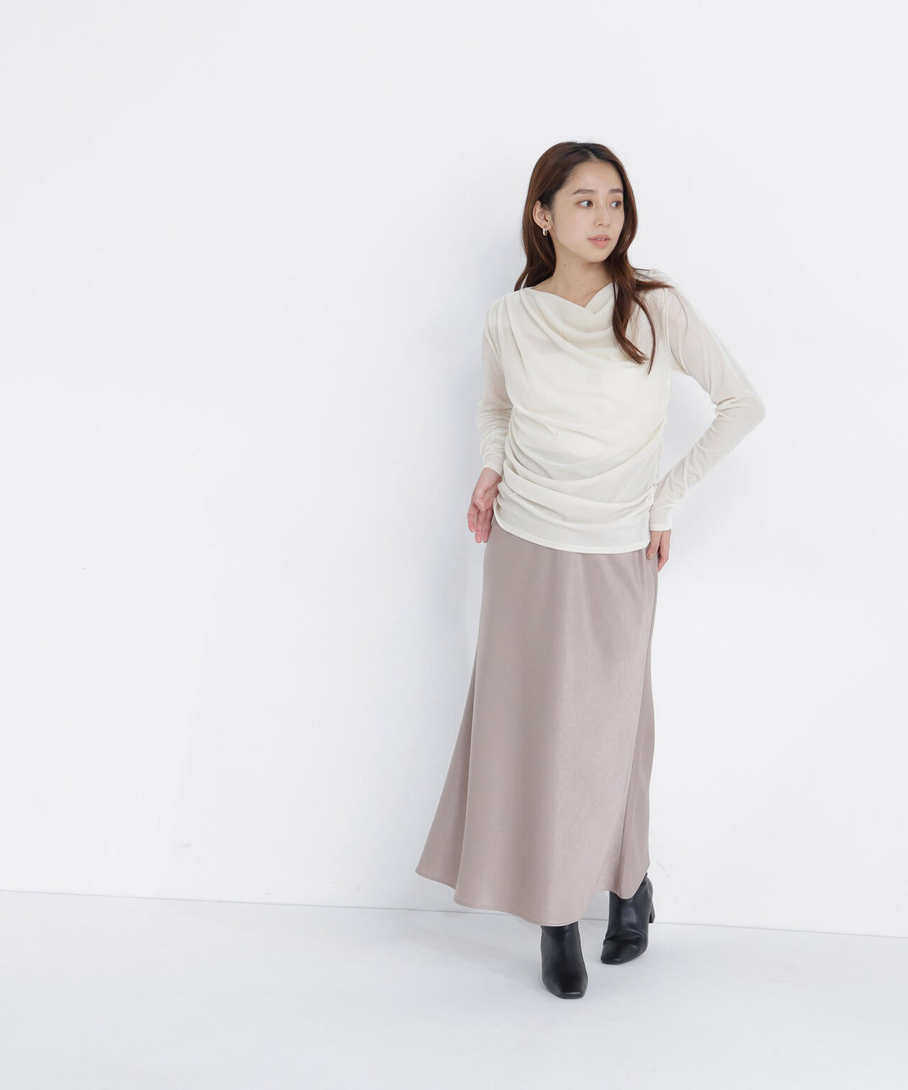 165.5cm 着用サイズ:FR