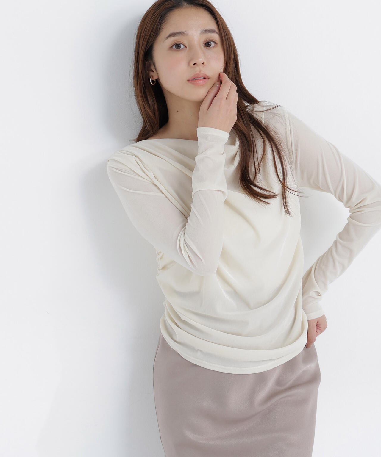 165.5cm 着用サイズ:FR
