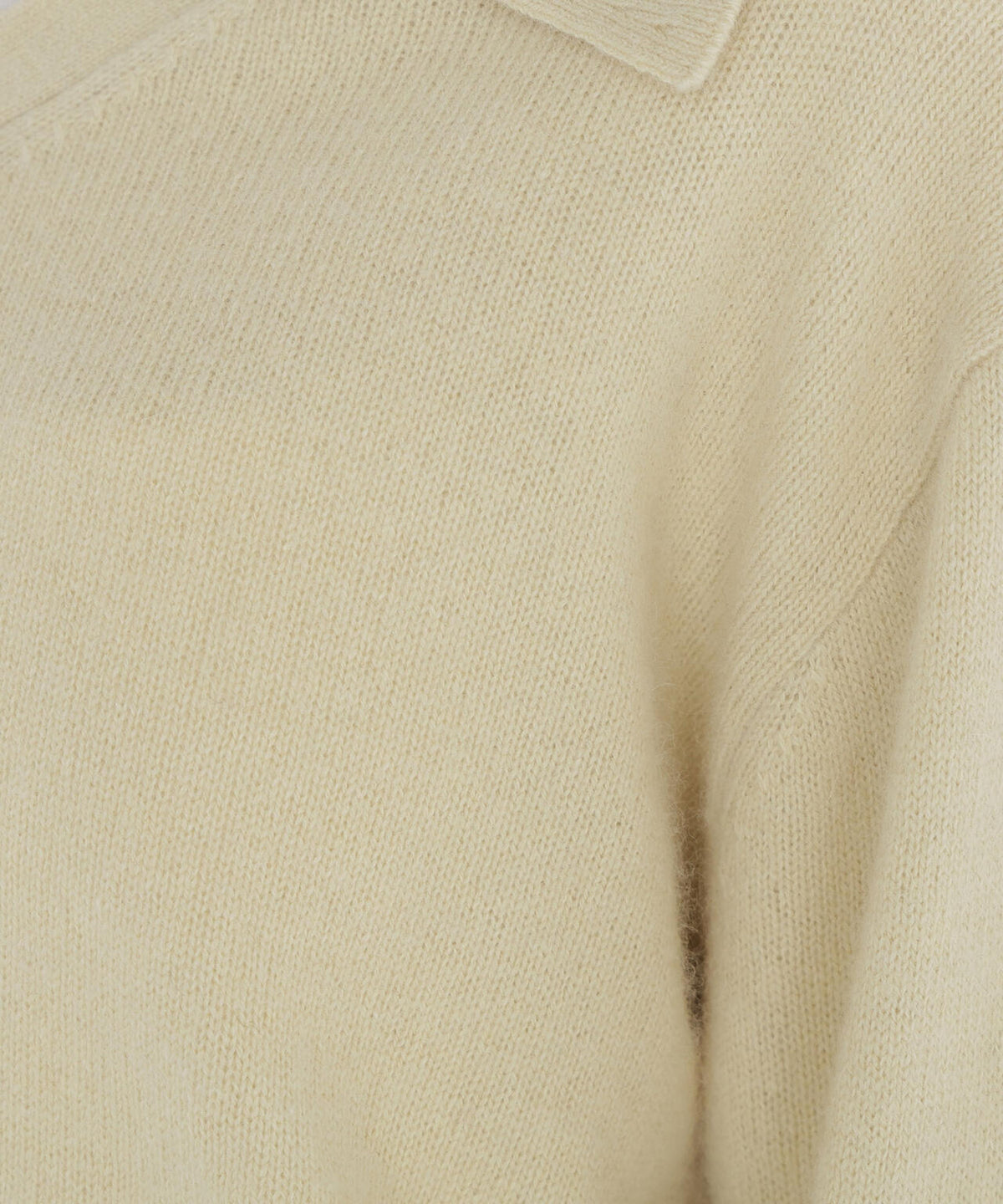 <EC限定カラー:ライトグリーン><ちょうど、いい服>品よく、ゆるく。スキッパーニット