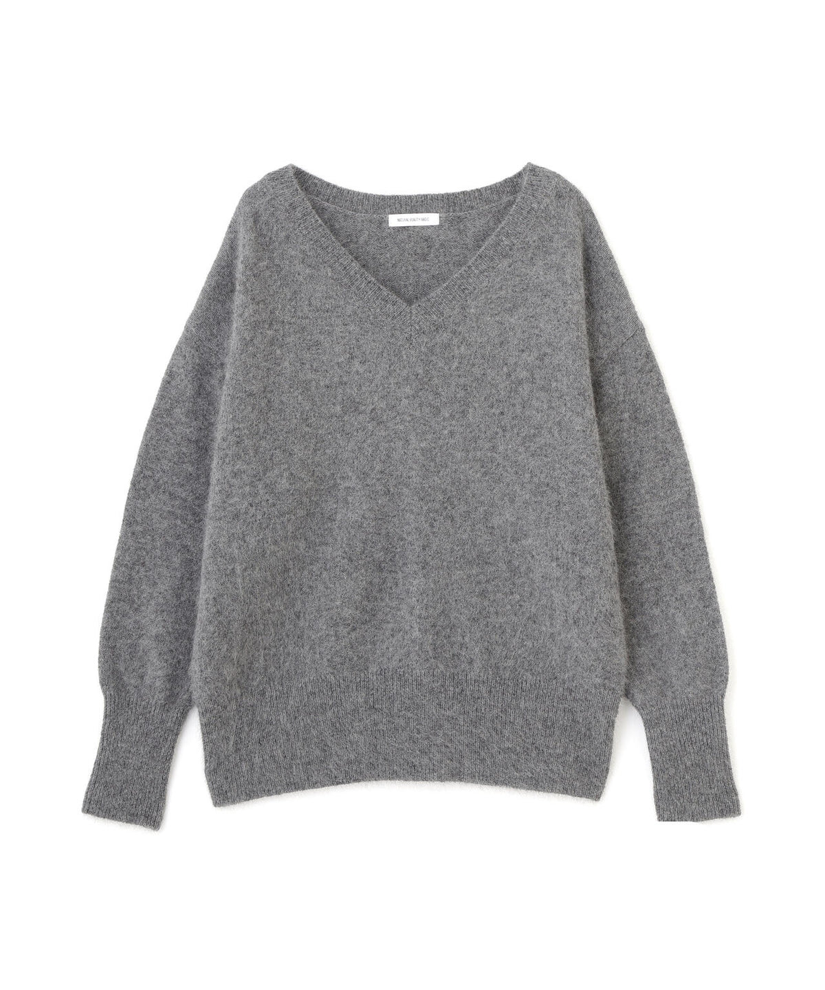 <WEB限定カラー:ピンク><ちょうど、いい服>柔らか、ほおずりフォックス混ニット