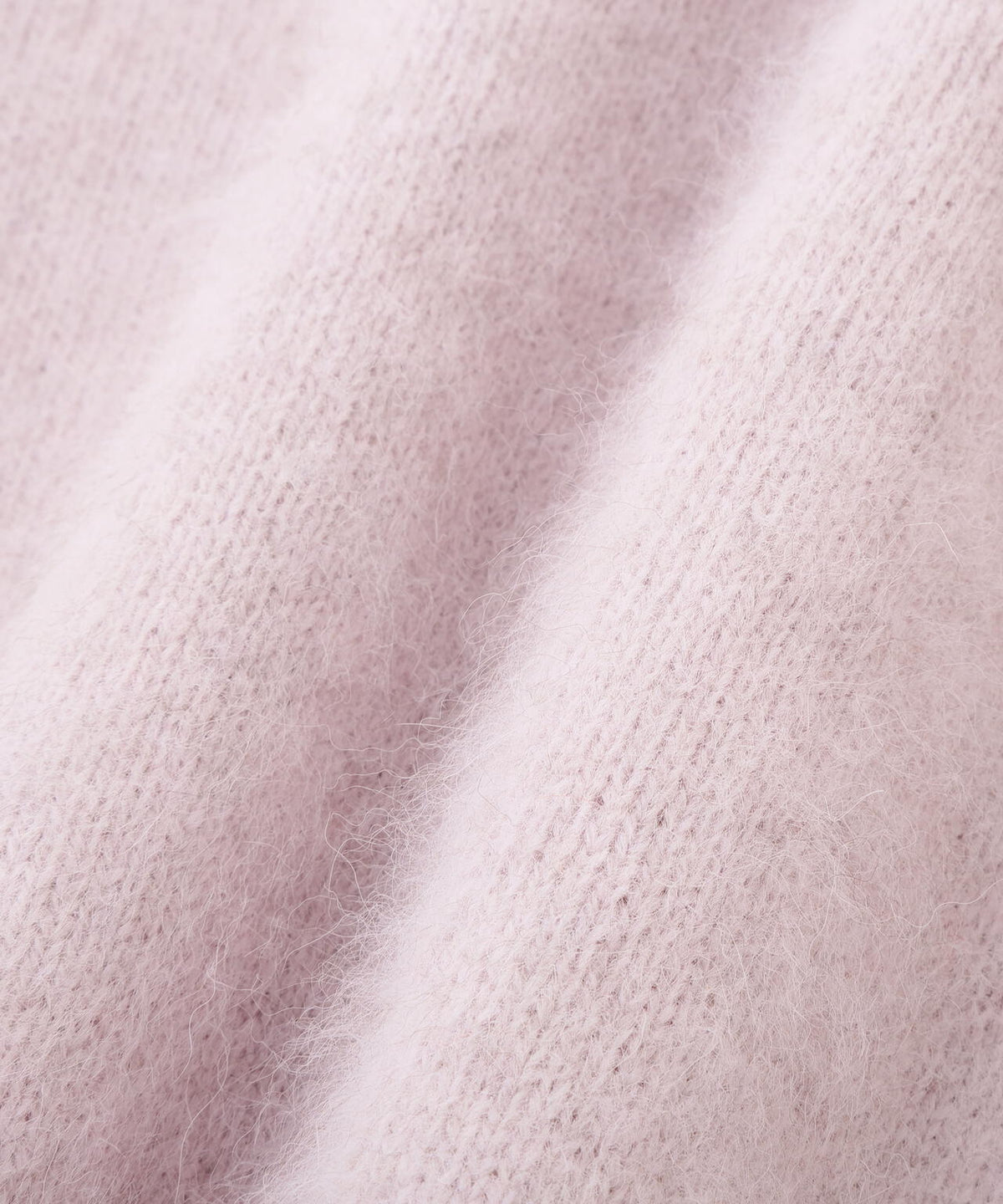 <WEB限定カラー:ピンク><ちょうど、いい服>柔らか、ほおずりフォックス混ニット