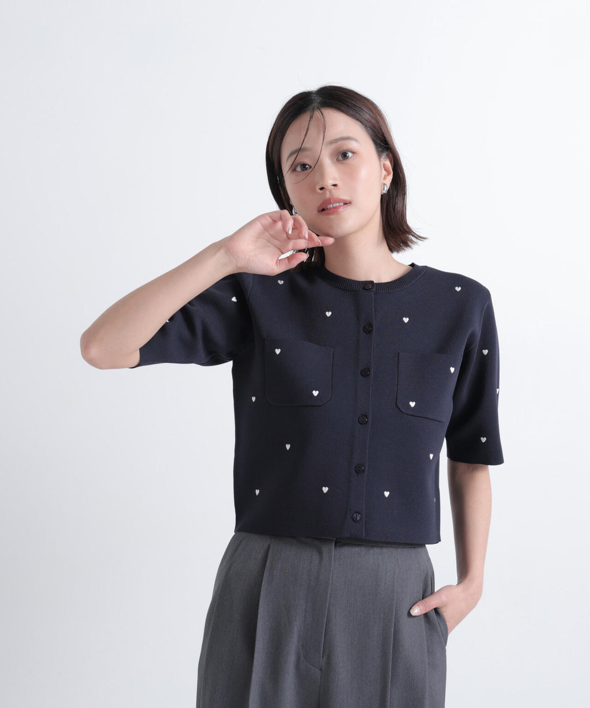 165.5cm 着用サイズ:FR