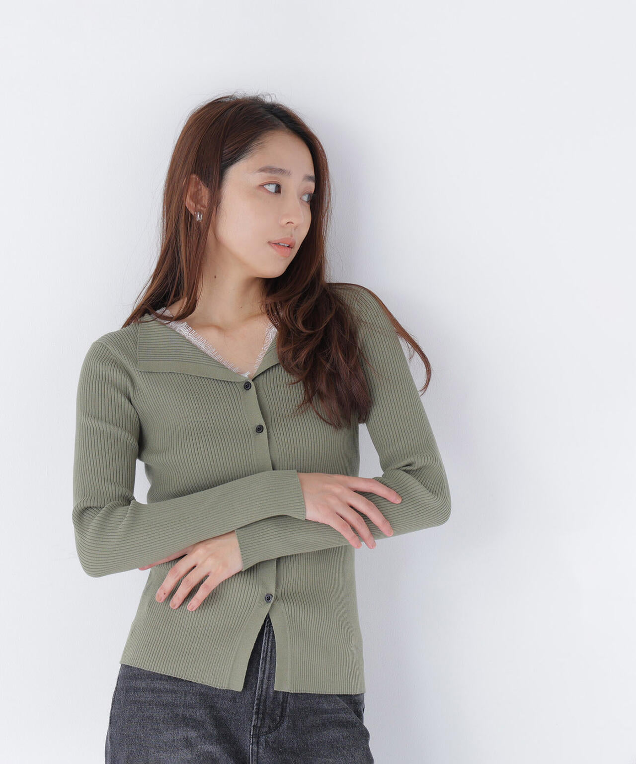 165.5cm 着用サイズ:FR