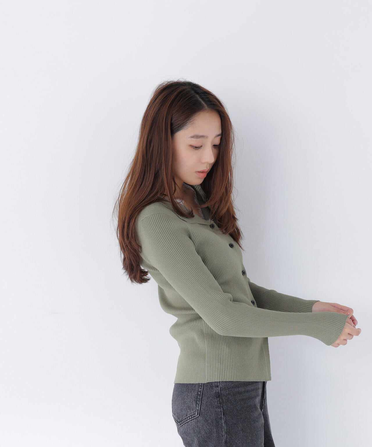 165.5cm 着用サイズ:FR