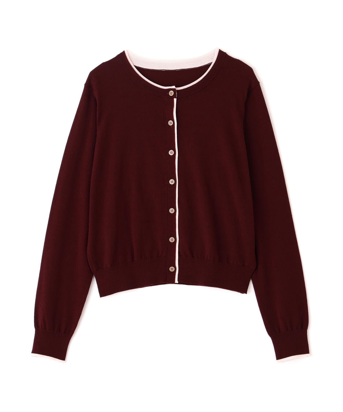 <Oggi11月号掲載><EC限定カラー:ネイビー系><ちょうど、いい服>“それどこの?”褒められ配色カーディガン