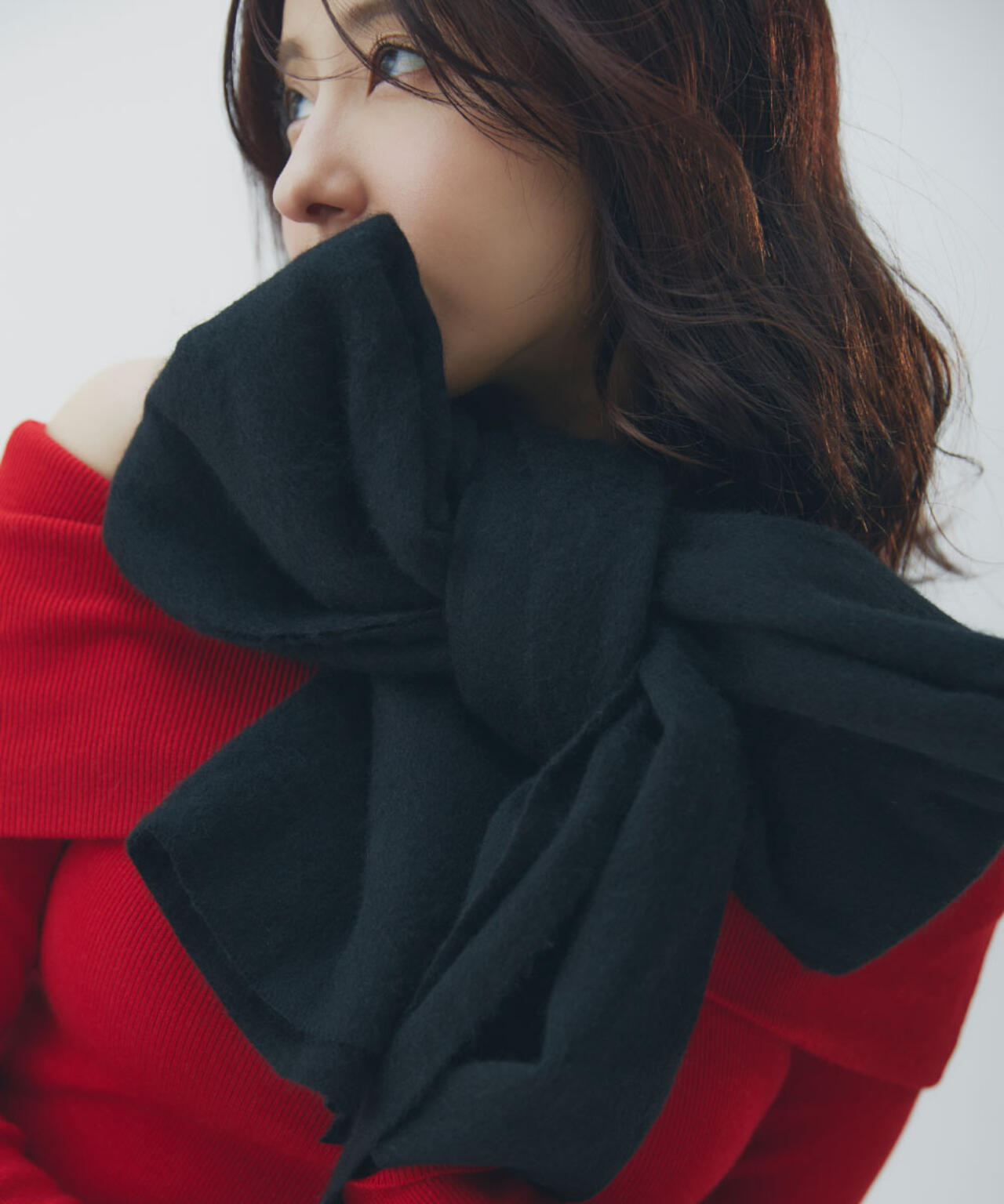 カシミヤ100%ボリュームストール