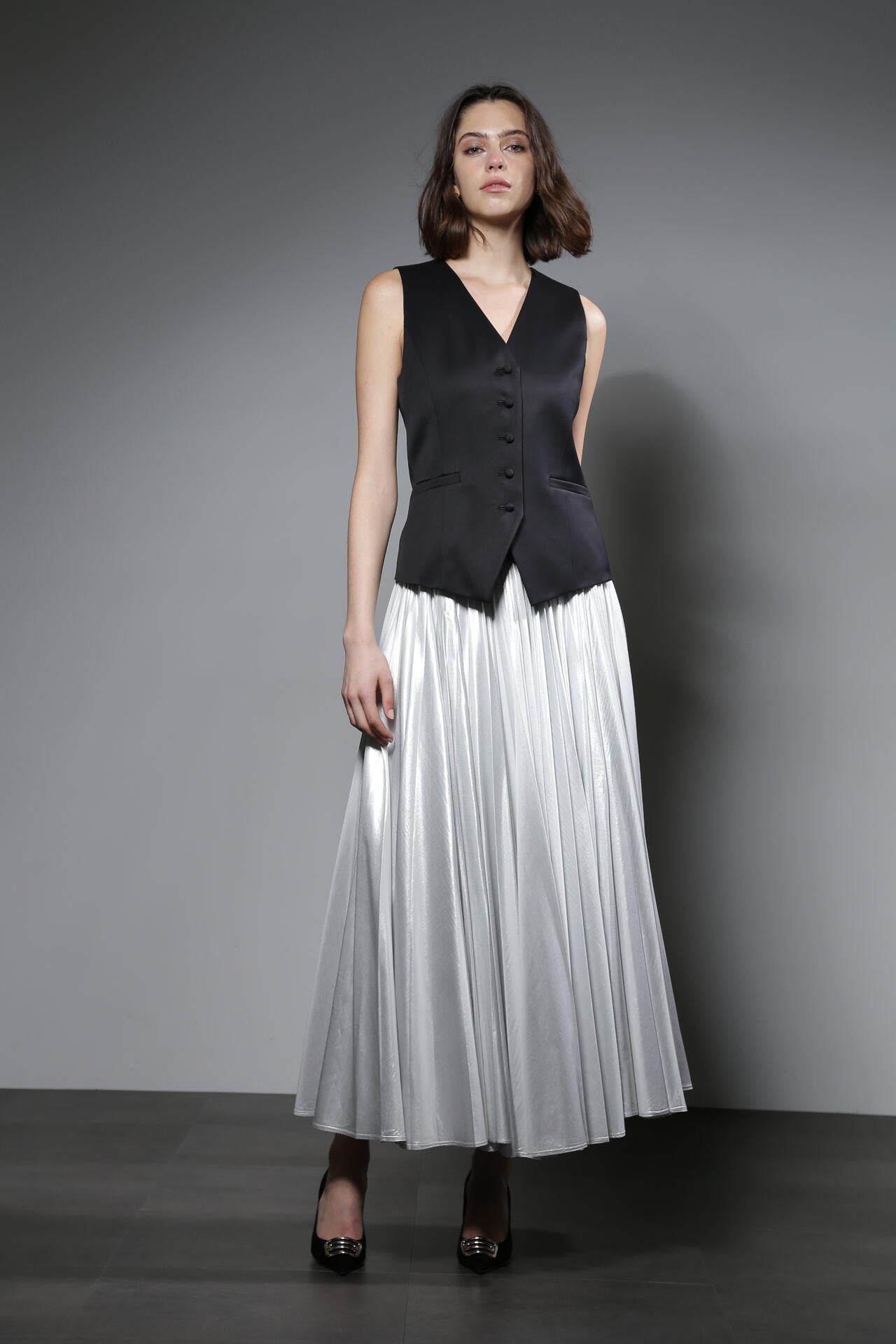 マスキュリンツイルベスト_