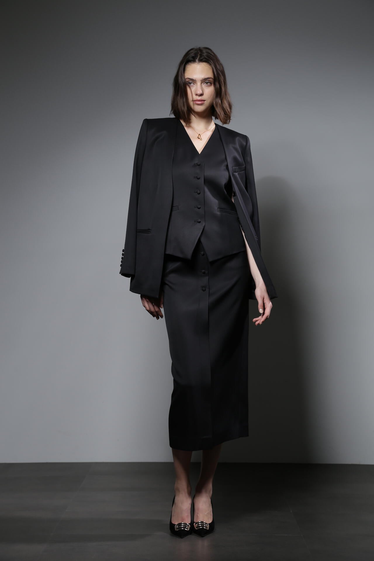 マスキュリンツイルベスト_