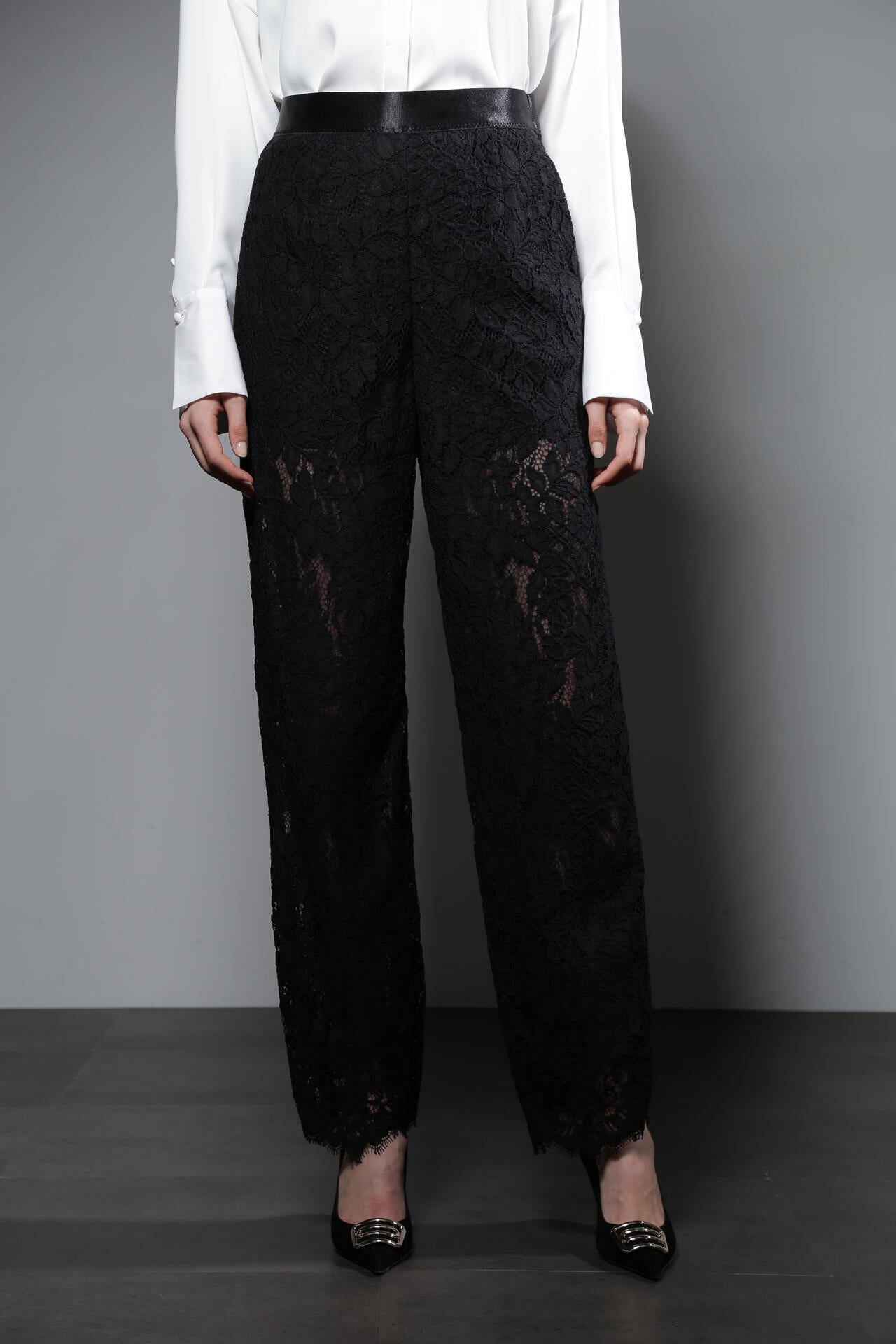 フローラルレースパンツ_