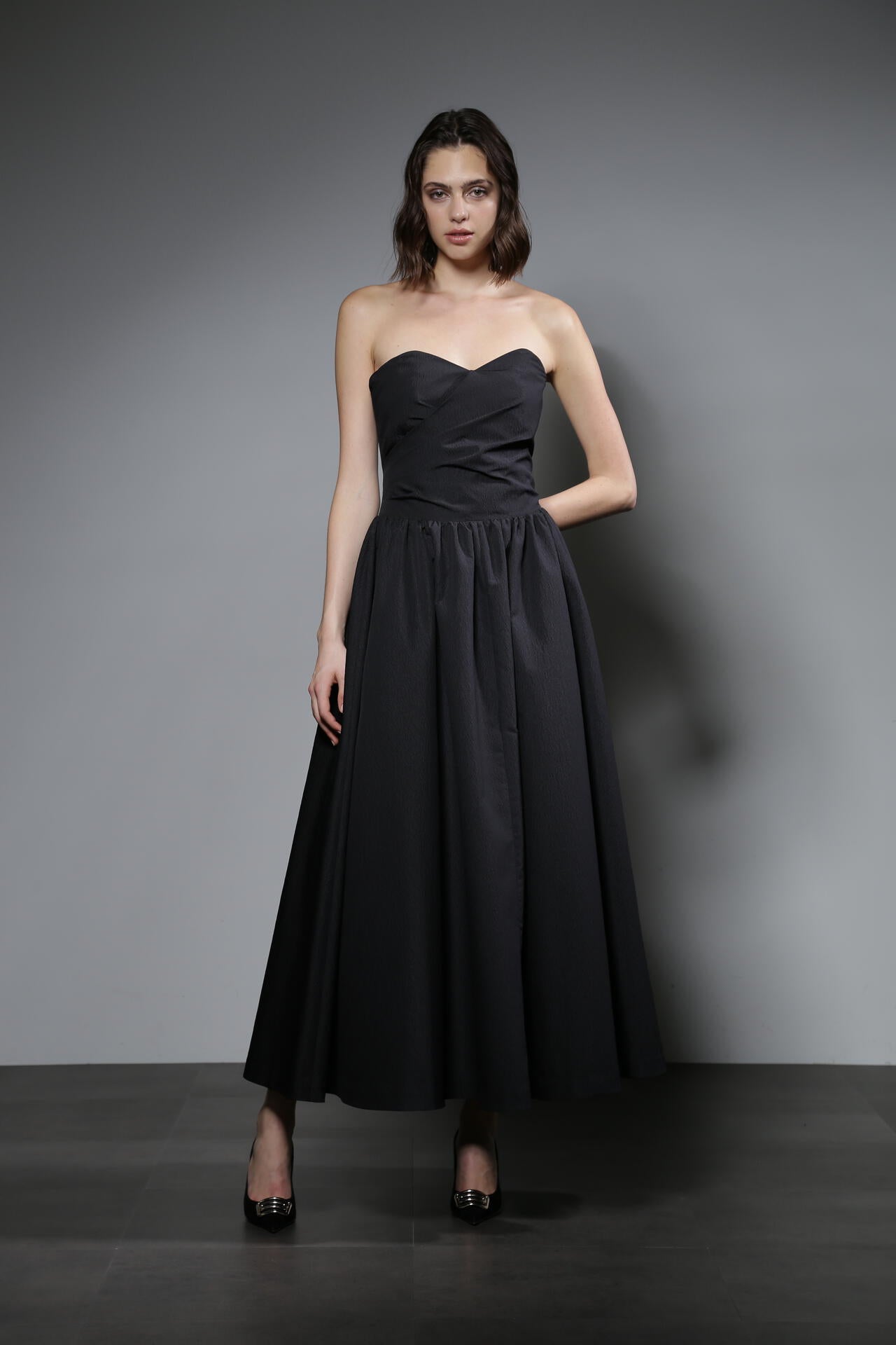 カシュクールロングドレス_