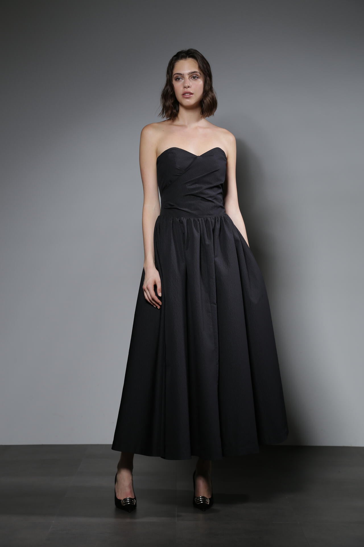 カシュクールロングドレス_