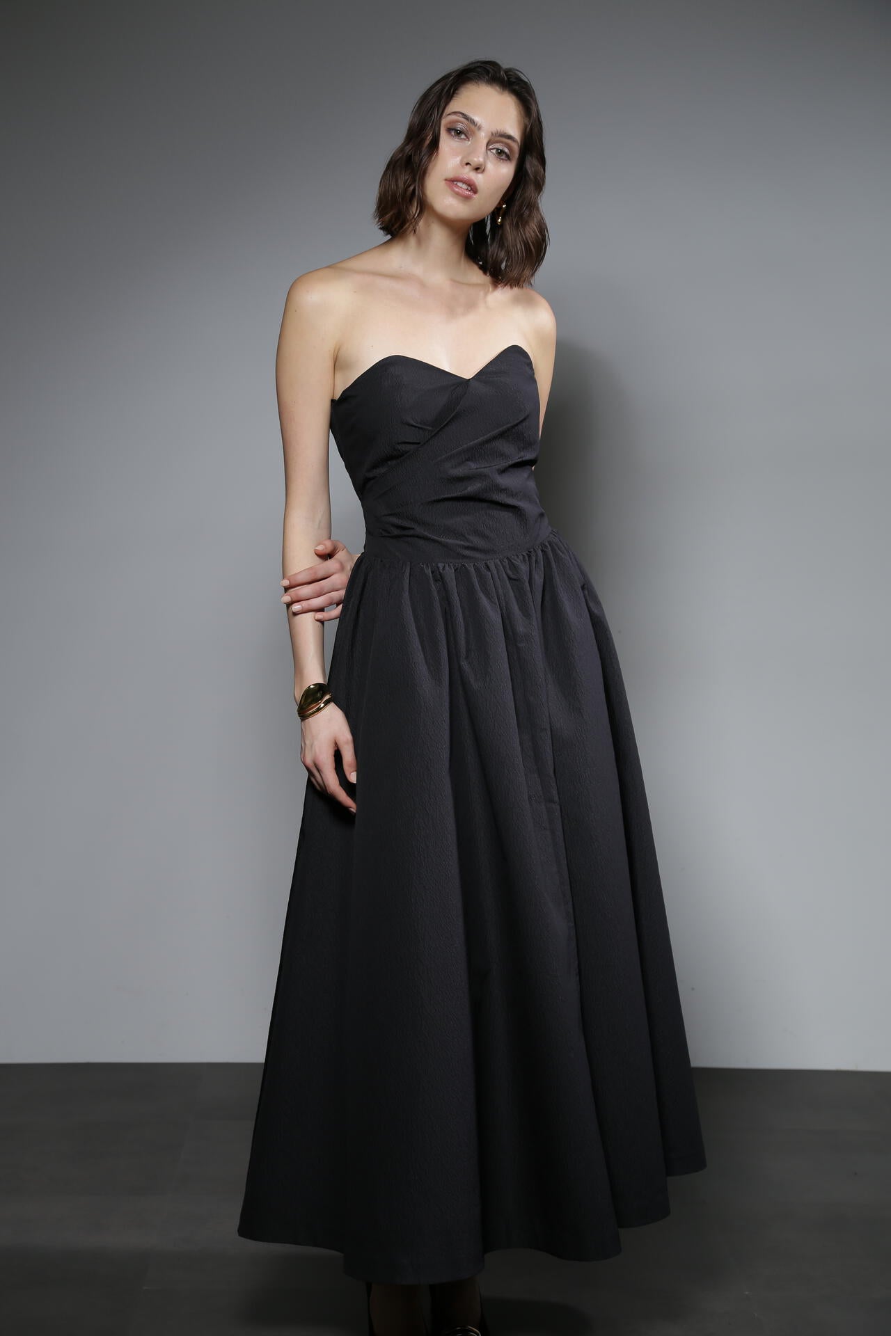 カシュクールロングドレス_