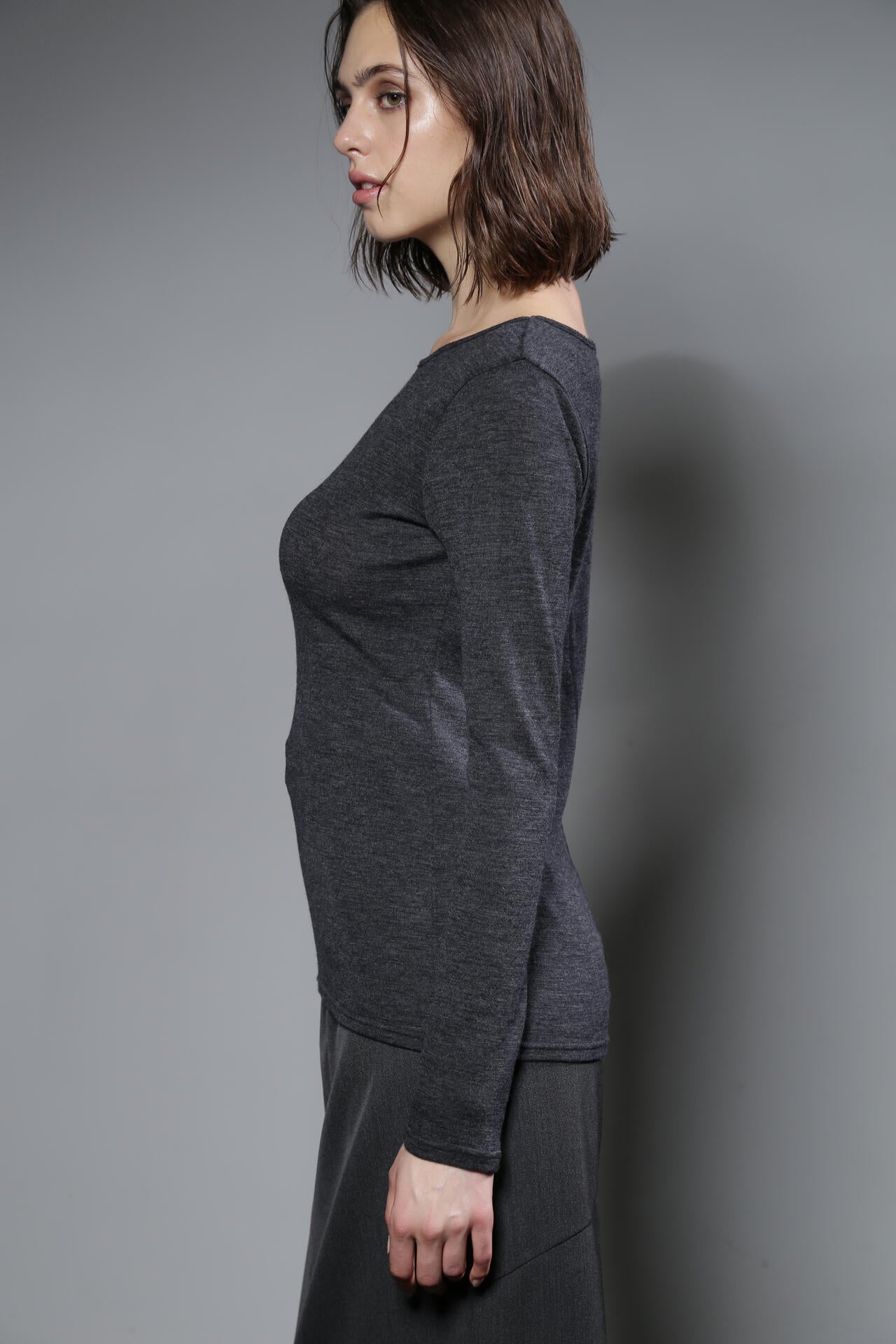 フィットロングスリーブTシャツ_