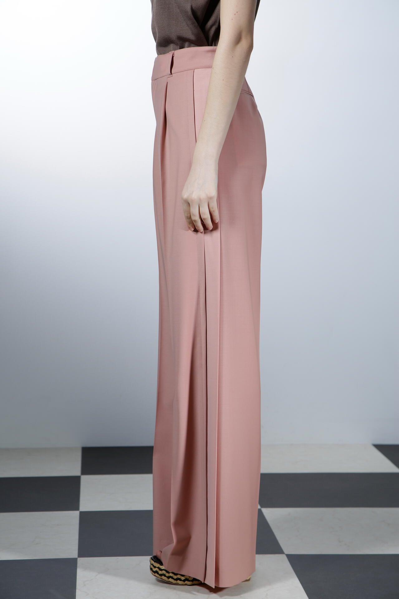 サイドラインワイドパンツ_